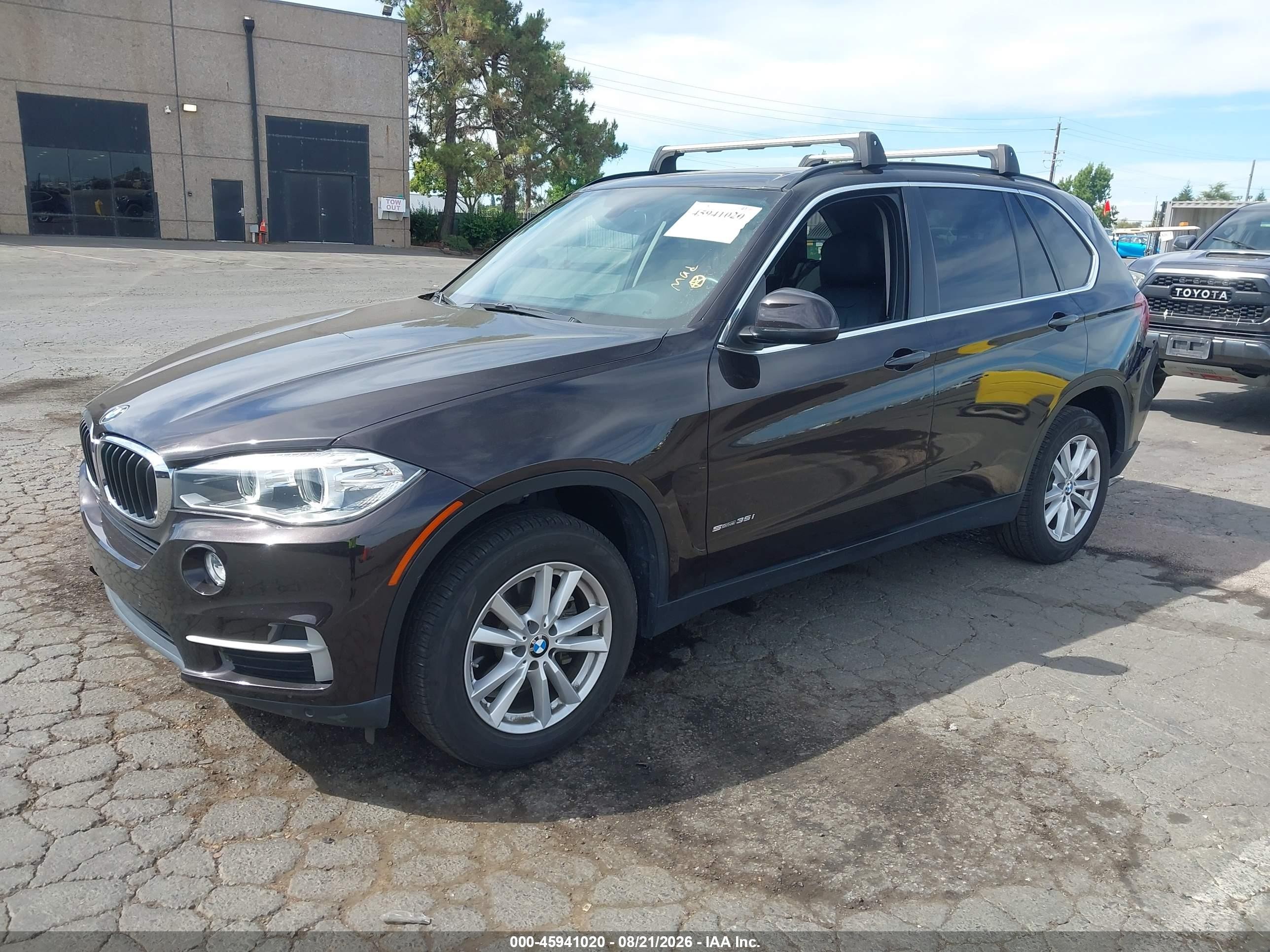 2014 Bmw X5 Sdrive35i Black vin: 5UXKR2C55E0C00897