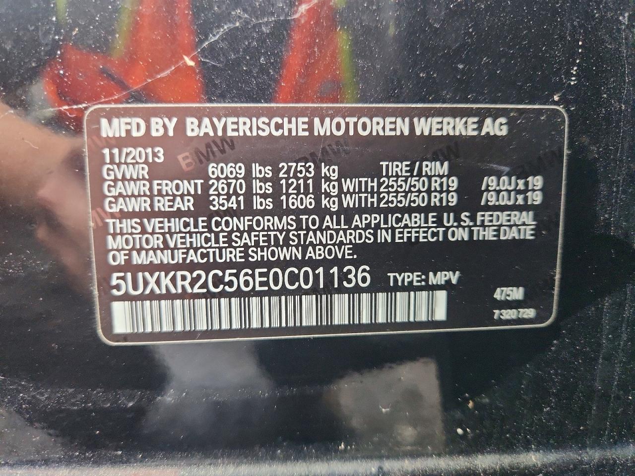 2014 Bmw X5 Sdrive35i Black vin: 5UXKR2C56E0C01136