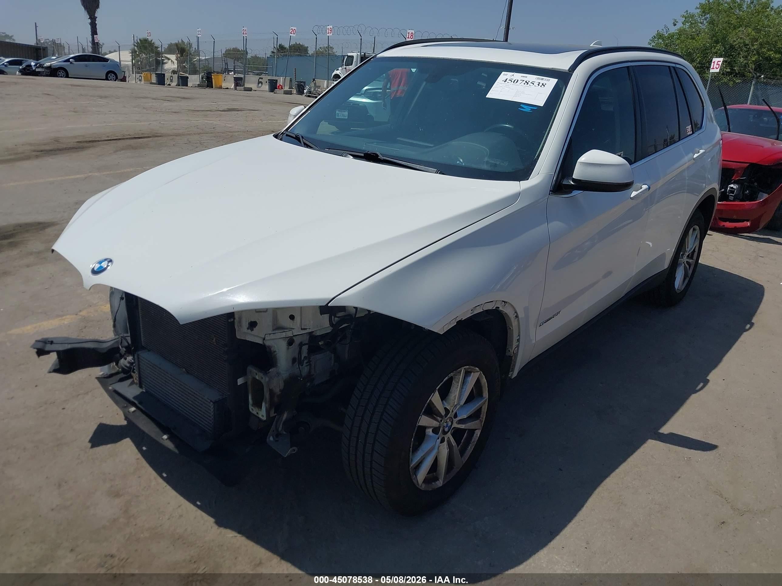 2015 Bmw X5 Sdrive35i Белый vin: 5UXKR2C56F0H39692