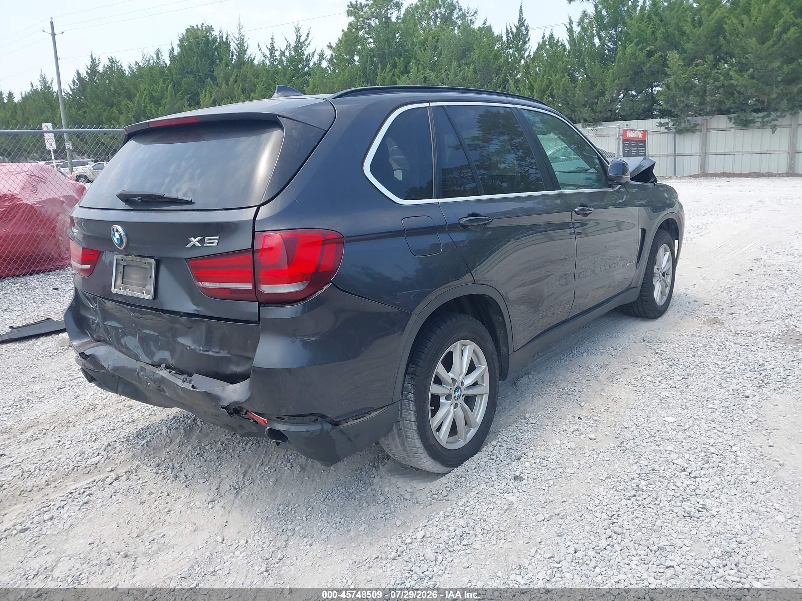 2015 Bmw X5 Sdrive35i Gray vin: 5UXKR2C57F0H37823