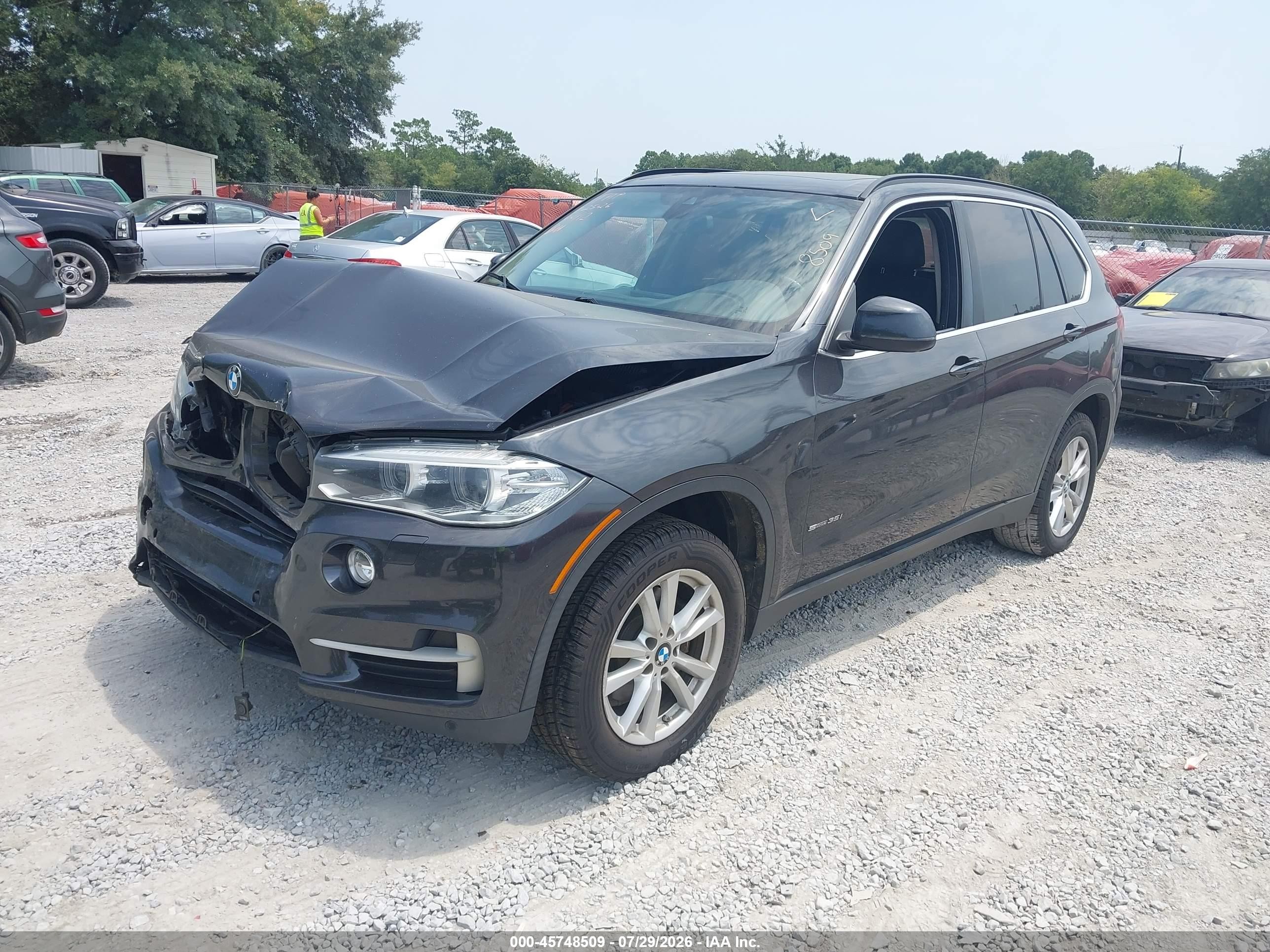 2015 Bmw X5 Sdrive35i Gray vin: 5UXKR2C57F0H37823