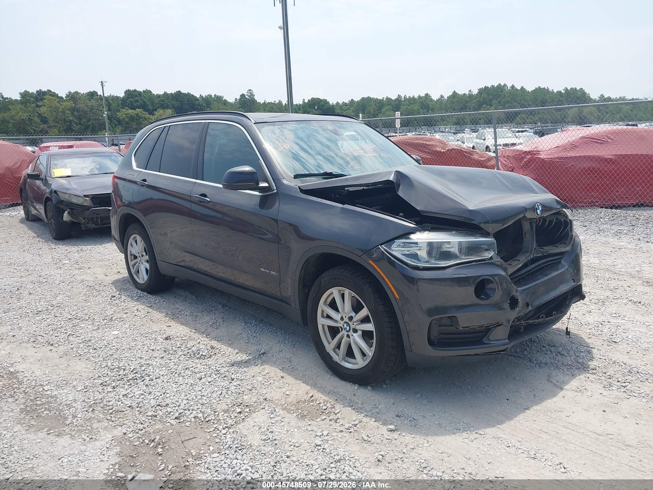 2015 Bmw X5 Sdrive35i Gray vin: 5UXKR2C57F0H37823