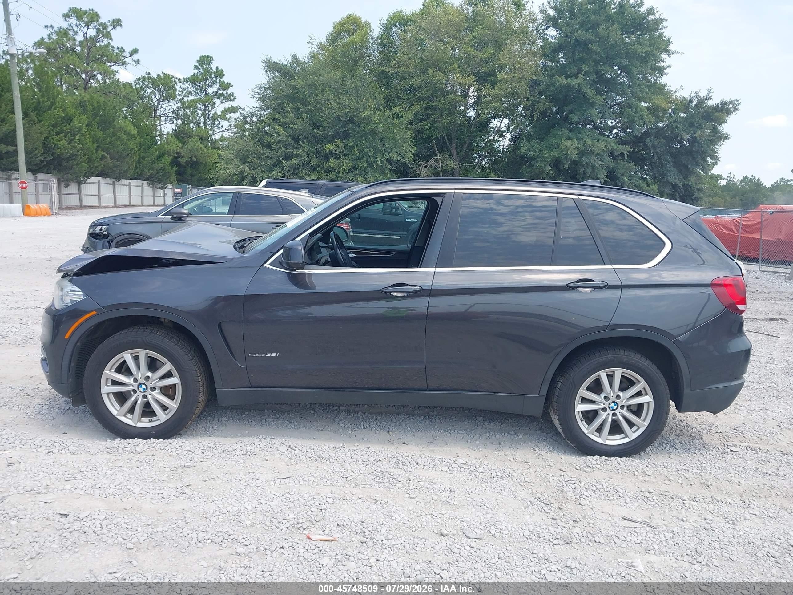 2015 Bmw X5 Sdrive35i Gray vin: 5UXKR2C57F0H37823