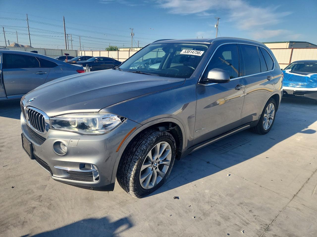 2014 Bmw X5 Sdrive35i Silver vin: 5UXKR2C58E0C00280