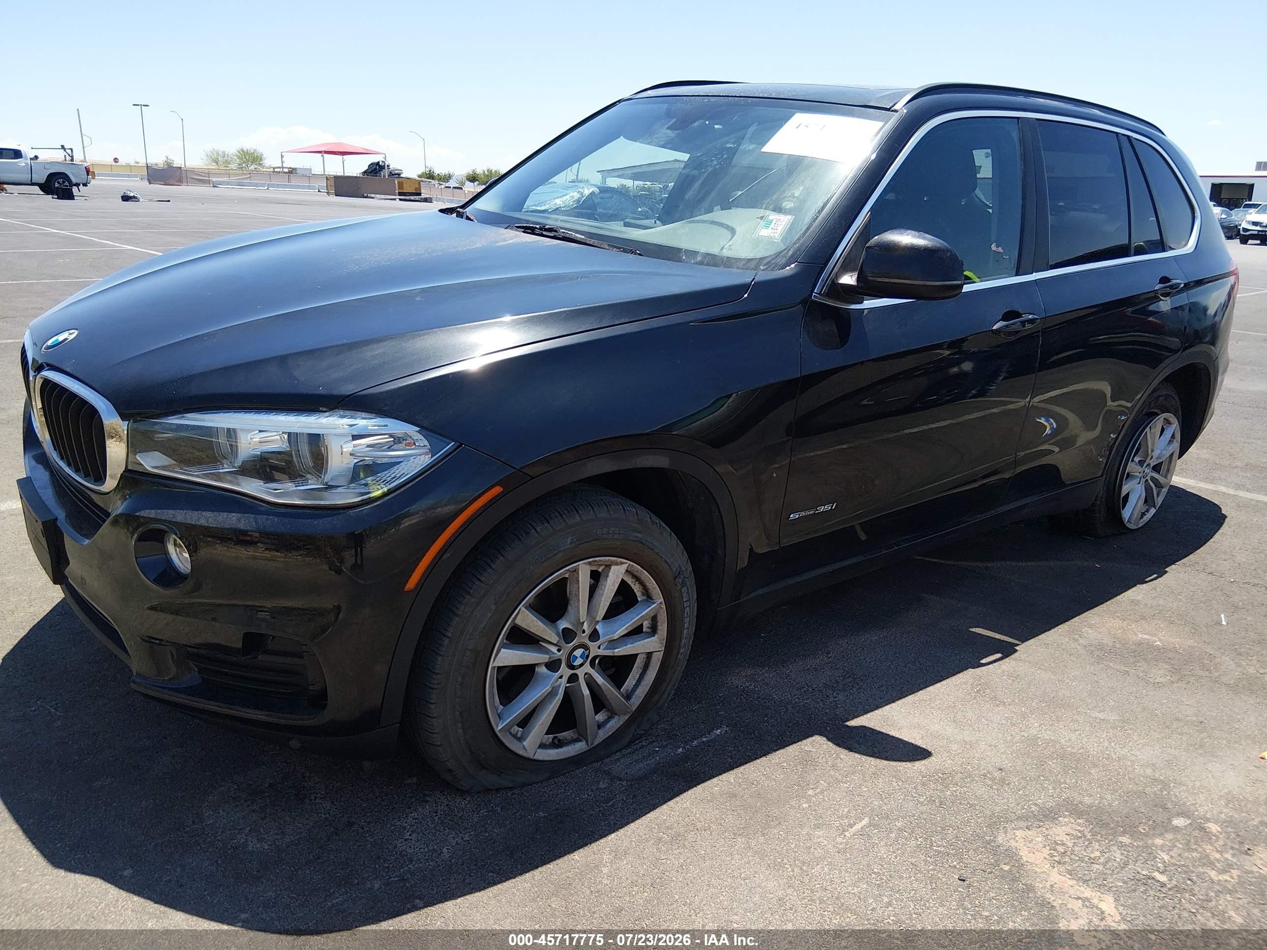 2015 Bmw X5 Sdrive35i Black vin: 5UXKR2C58F0H36339