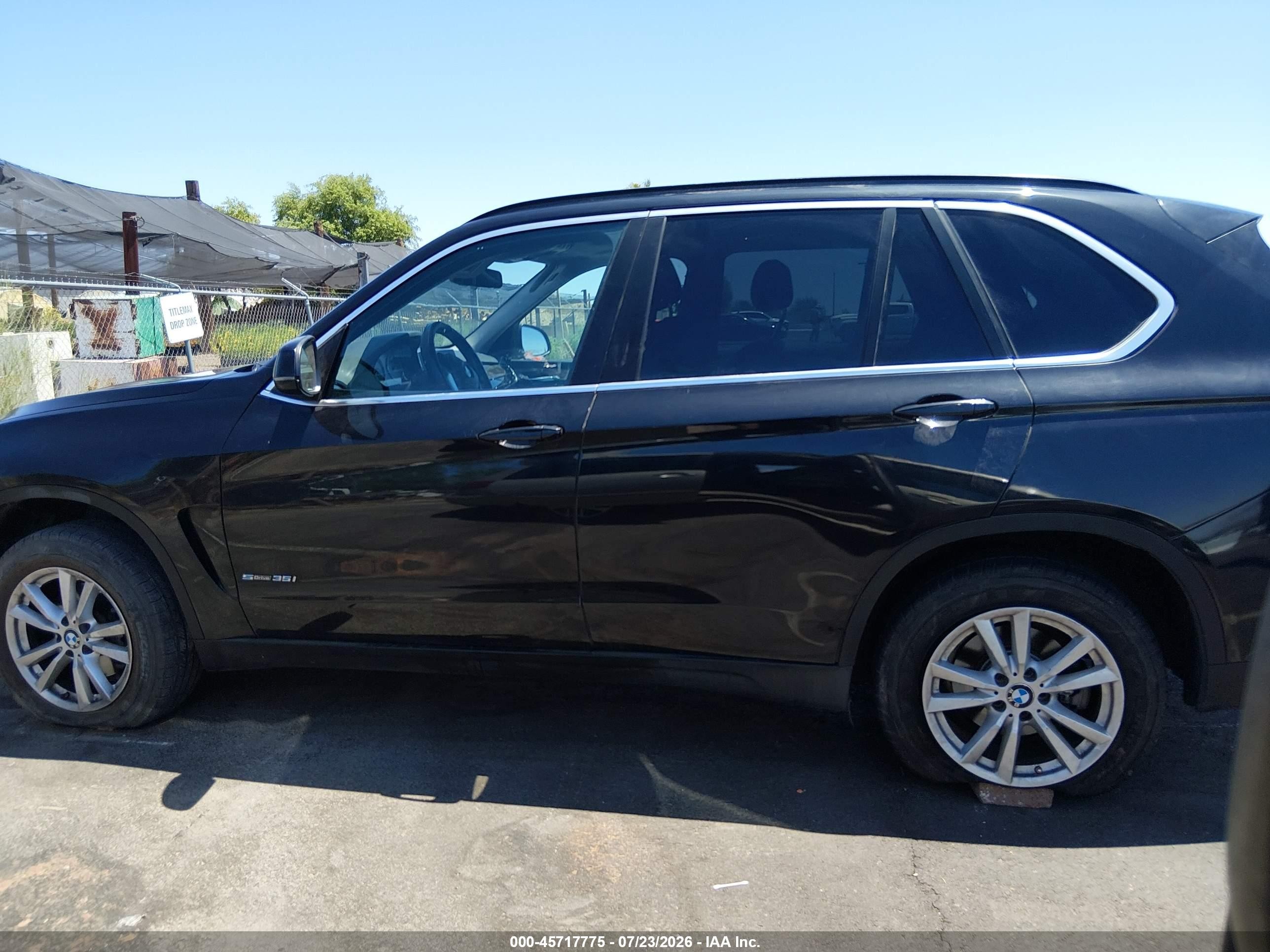 2015 Bmw X5 Sdrive35i Black vin: 5UXKR2C58F0H36339