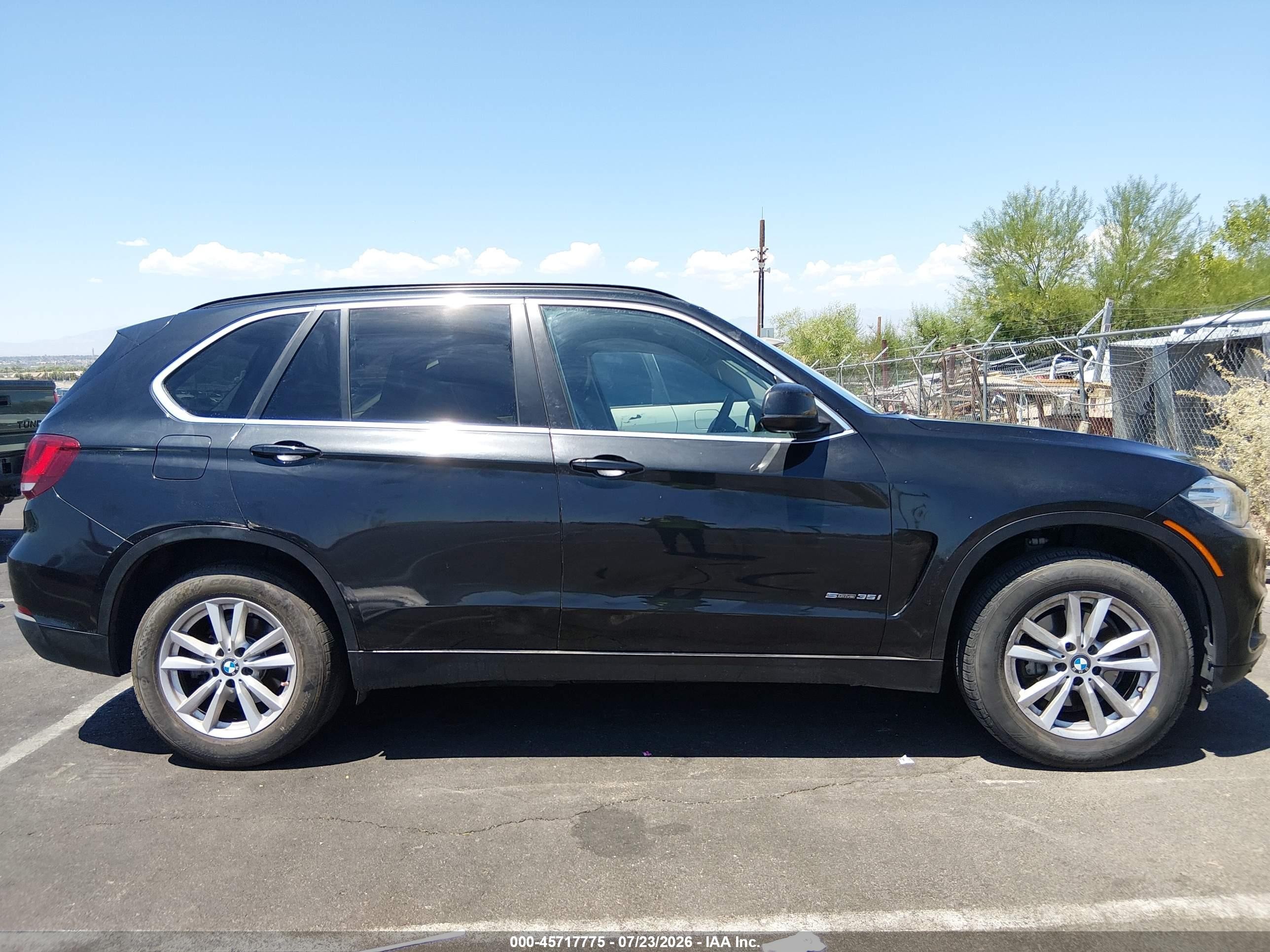 2015 Bmw X5 Sdrive35i Black vin: 5UXKR2C58F0H36339