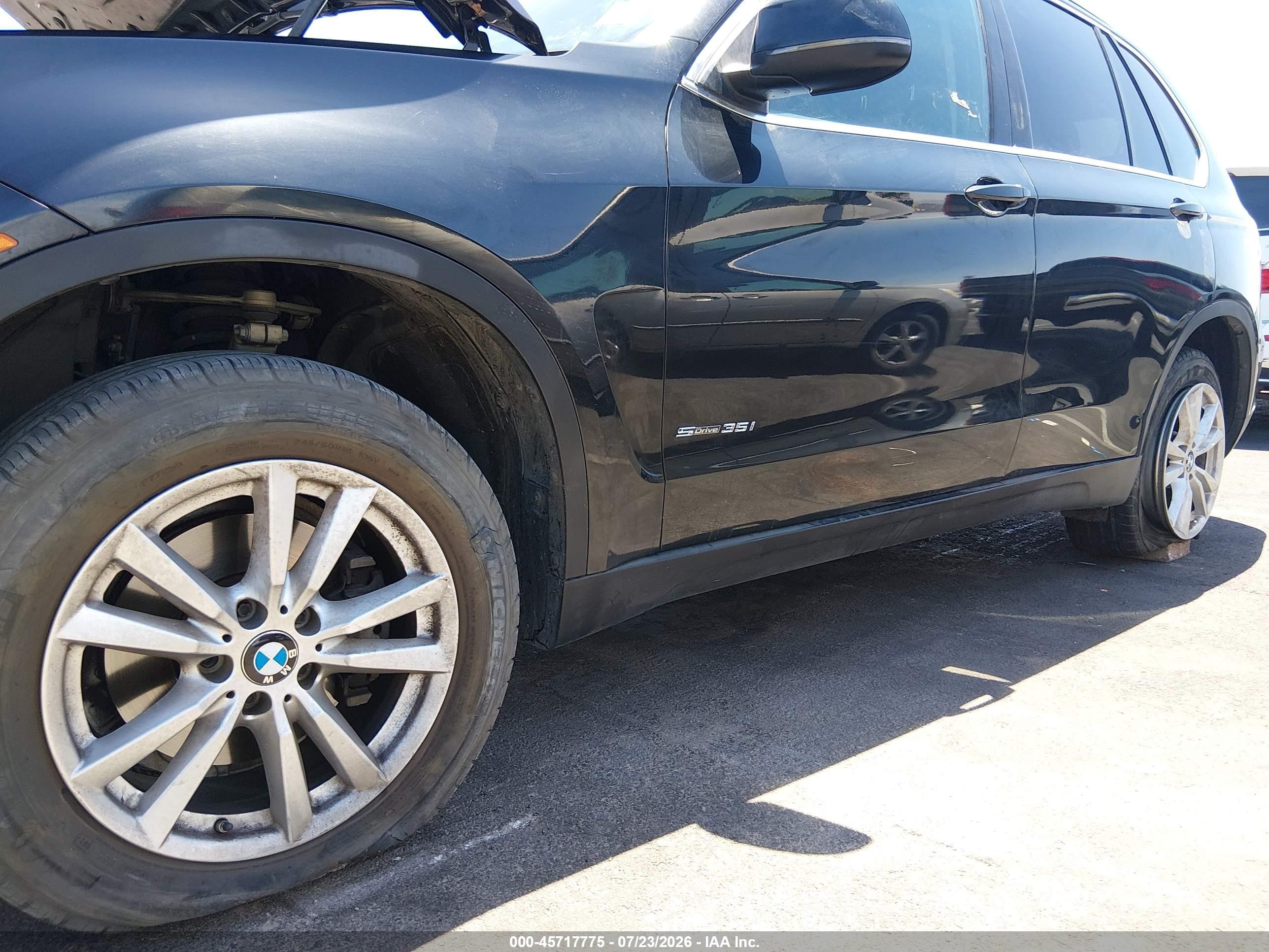 2015 Bmw X5 Sdrive35i Black vin: 5UXKR2C58F0H36339