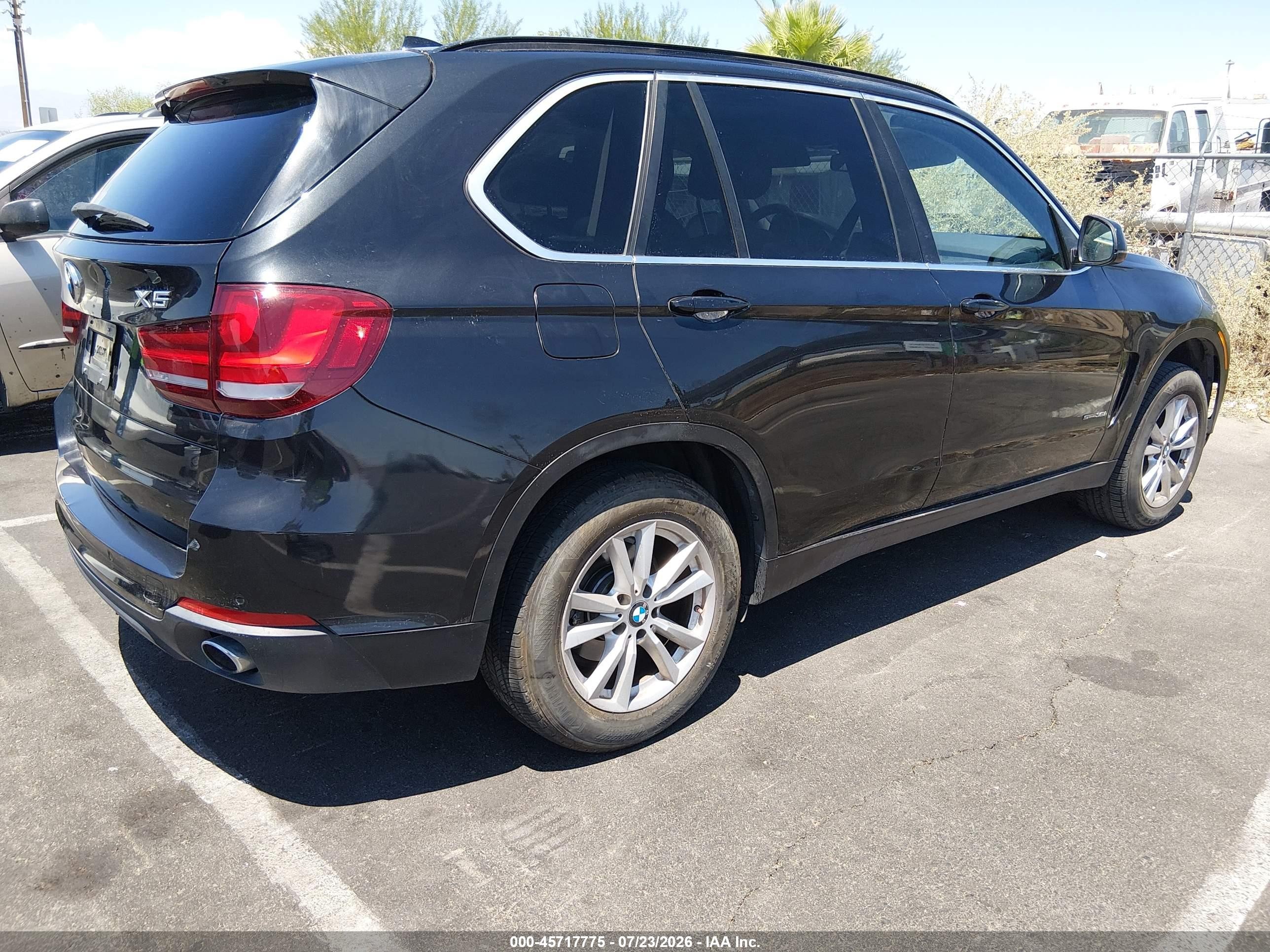 2015 Bmw X5 Sdrive35i Black vin: 5UXKR2C58F0H36339