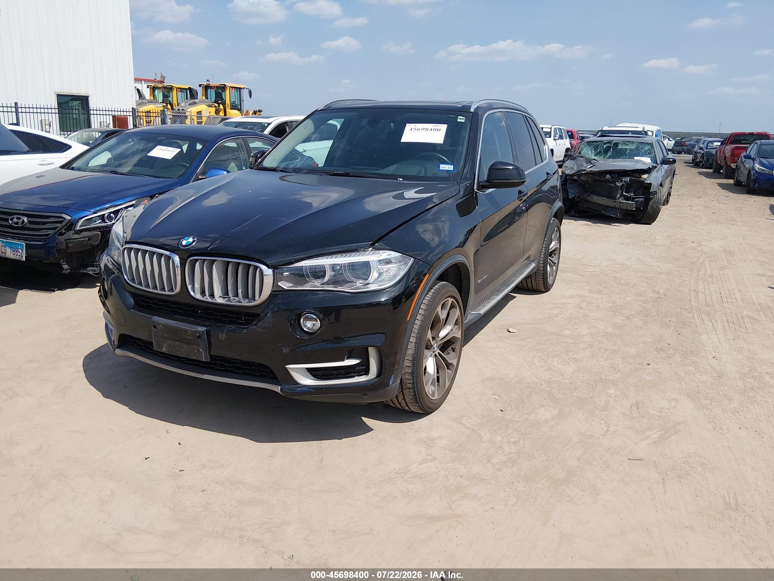 2015 Bmw X5 Sdrive35i Black vin: 5UXKR2C58F0H37894