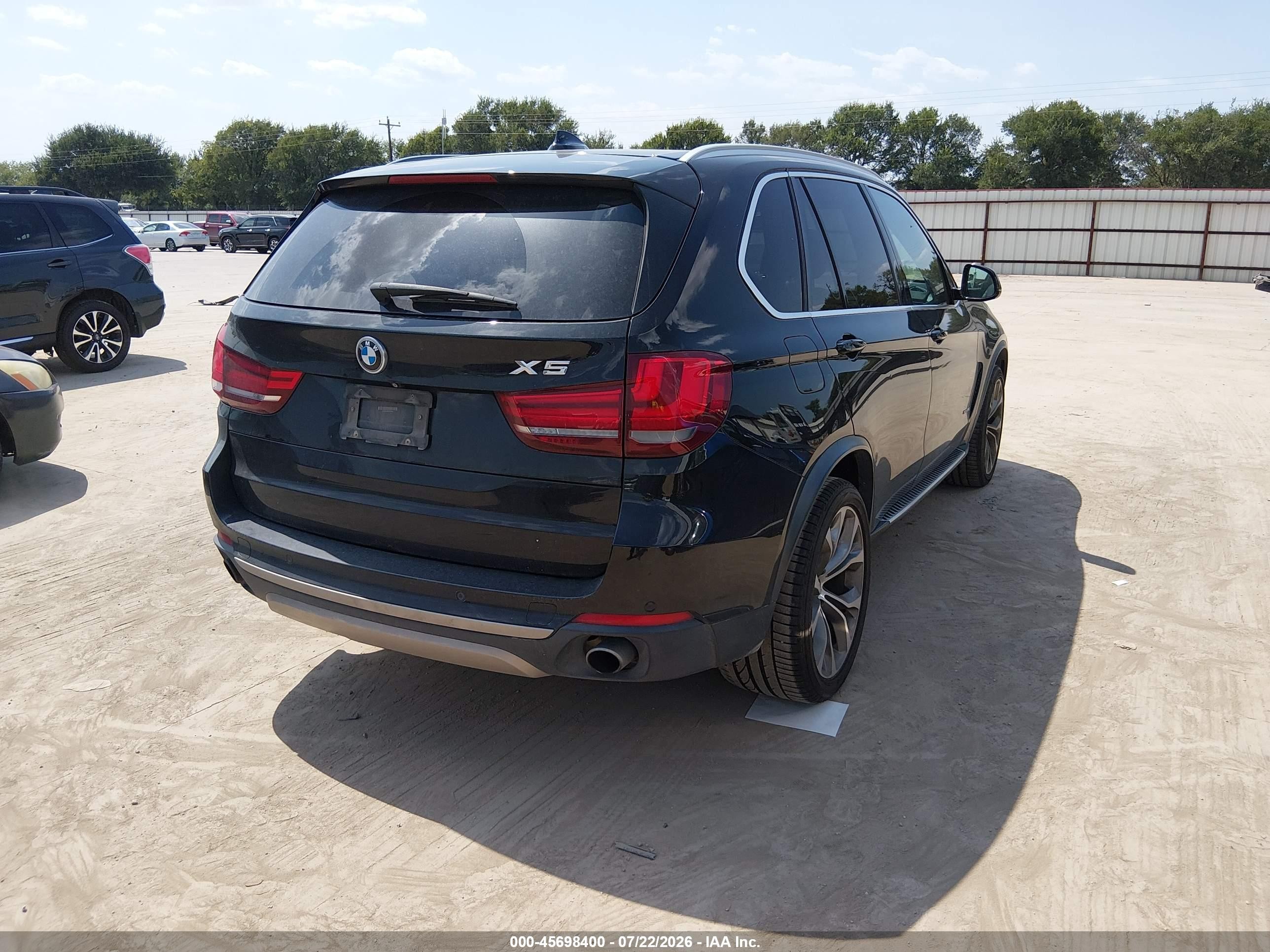 2015 Bmw X5 Sdrive35i Black vin: 5UXKR2C58F0H37894