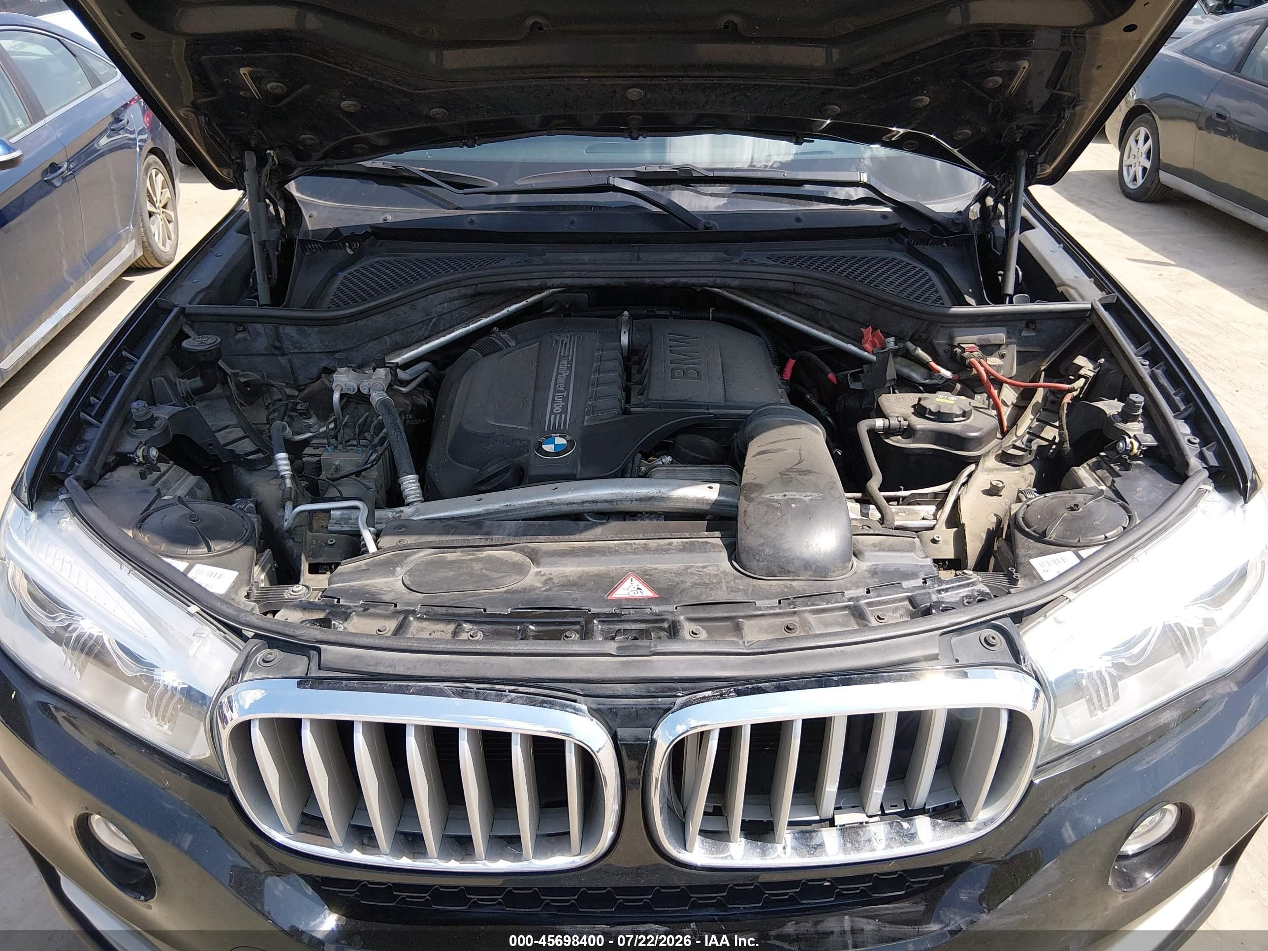 2015 Bmw X5 Sdrive35i Black vin: 5UXKR2C58F0H37894