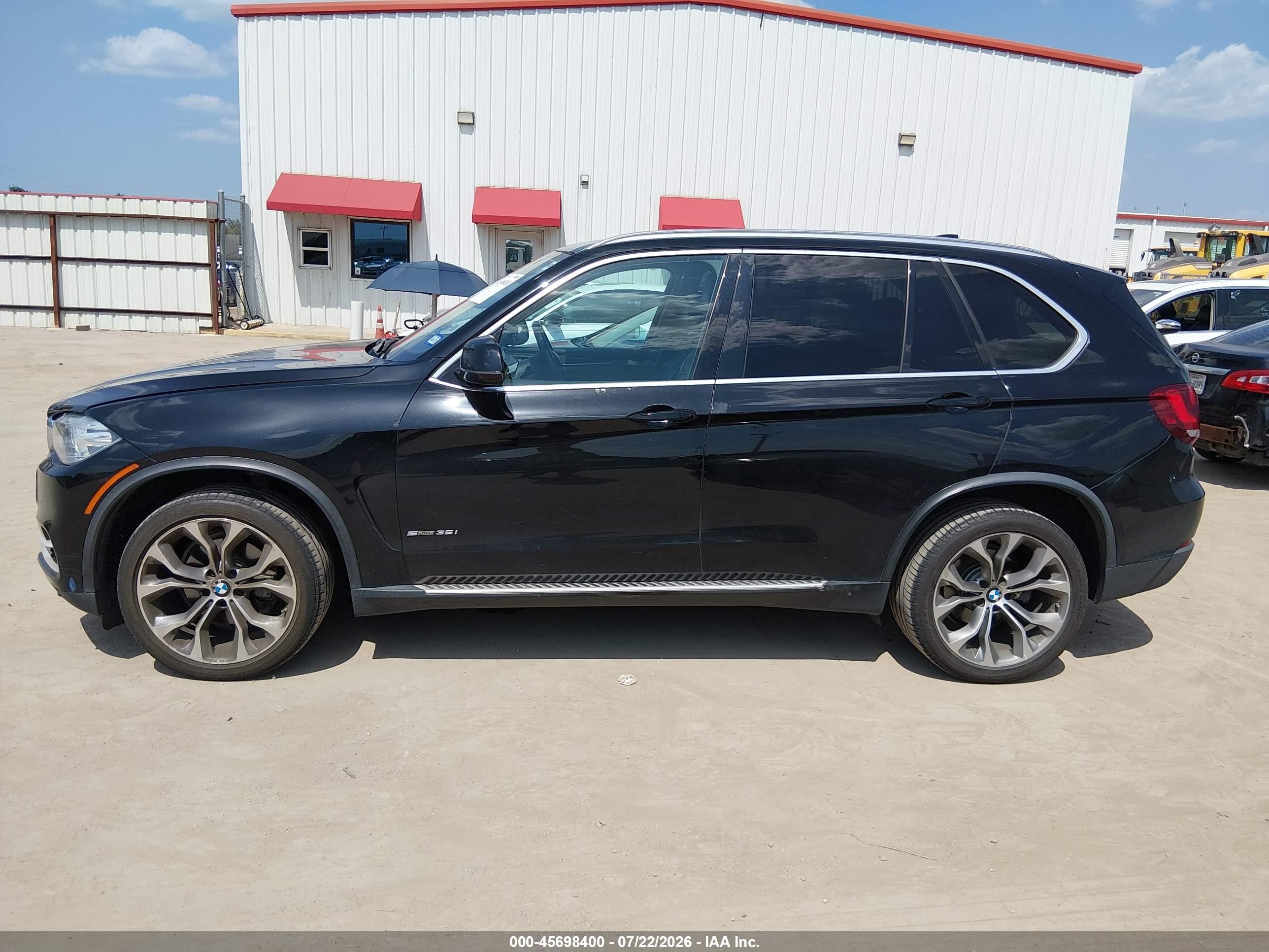 2015 Bmw X5 Sdrive35i Black vin: 5UXKR2C58F0H37894