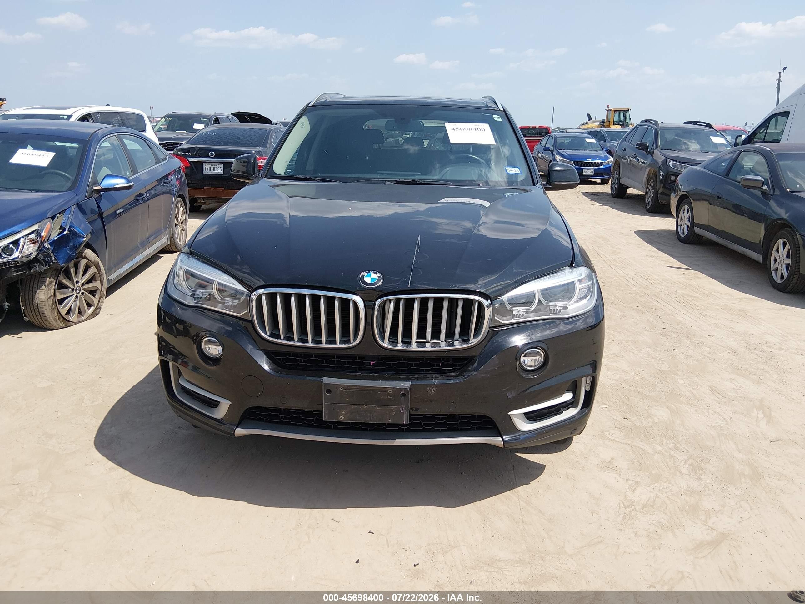 2015 Bmw X5 Sdrive35i Black vin: 5UXKR2C58F0H37894