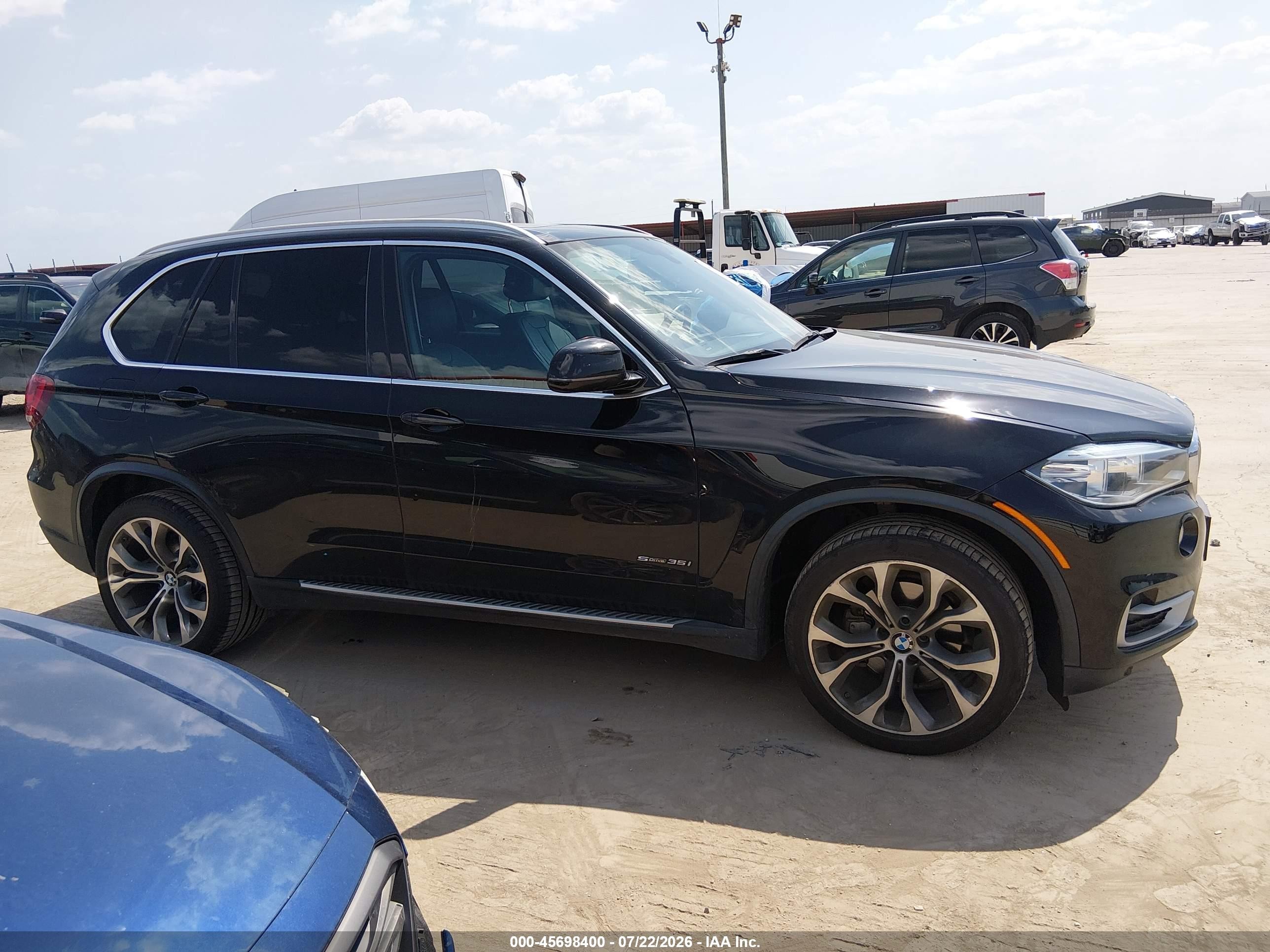 2015 Bmw X5 Sdrive35i Black vin: 5UXKR2C58F0H37894