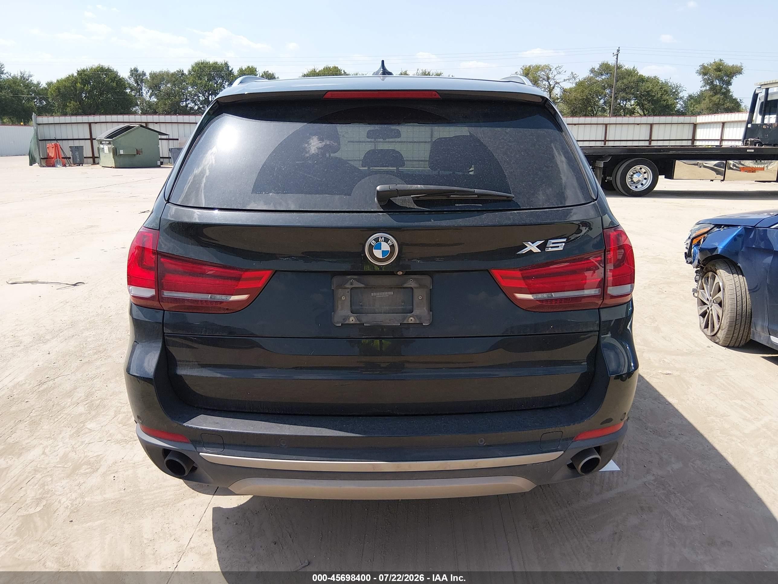 2015 Bmw X5 Sdrive35i Black vin: 5UXKR2C58F0H37894
