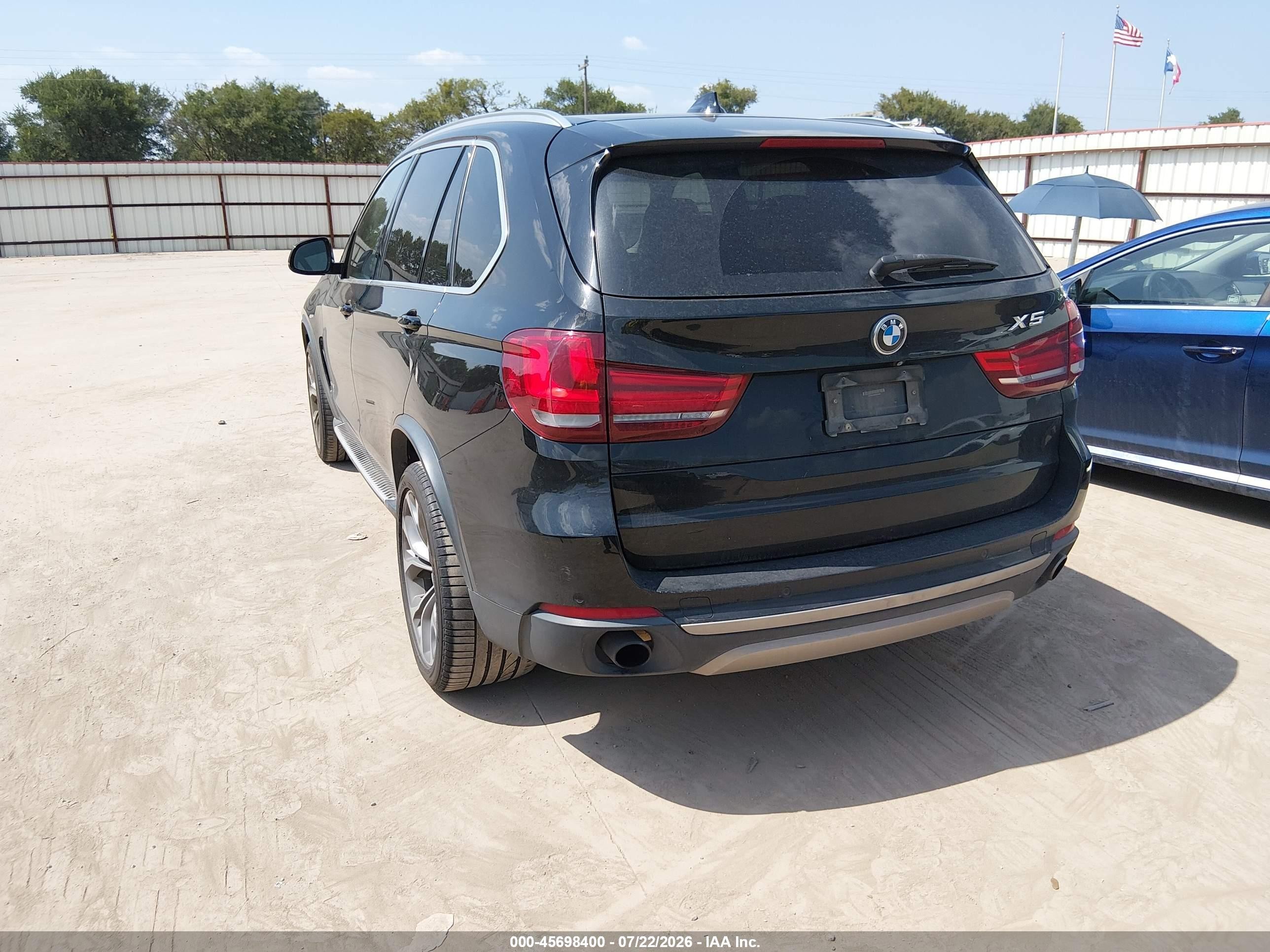 2015 Bmw X5 Sdrive35i Black vin: 5UXKR2C58F0H37894