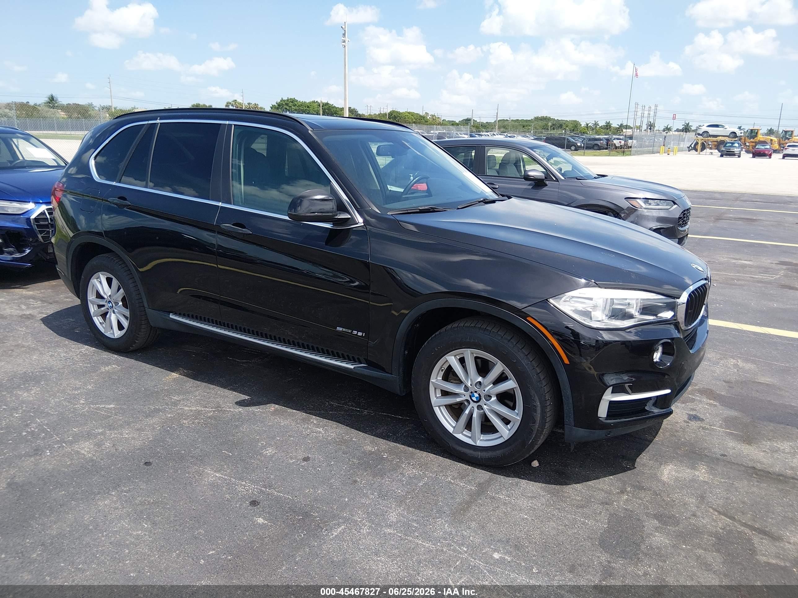 2014 Bmw X5 Sdrive35i Black vin: 5UXKR2C59E0H32671