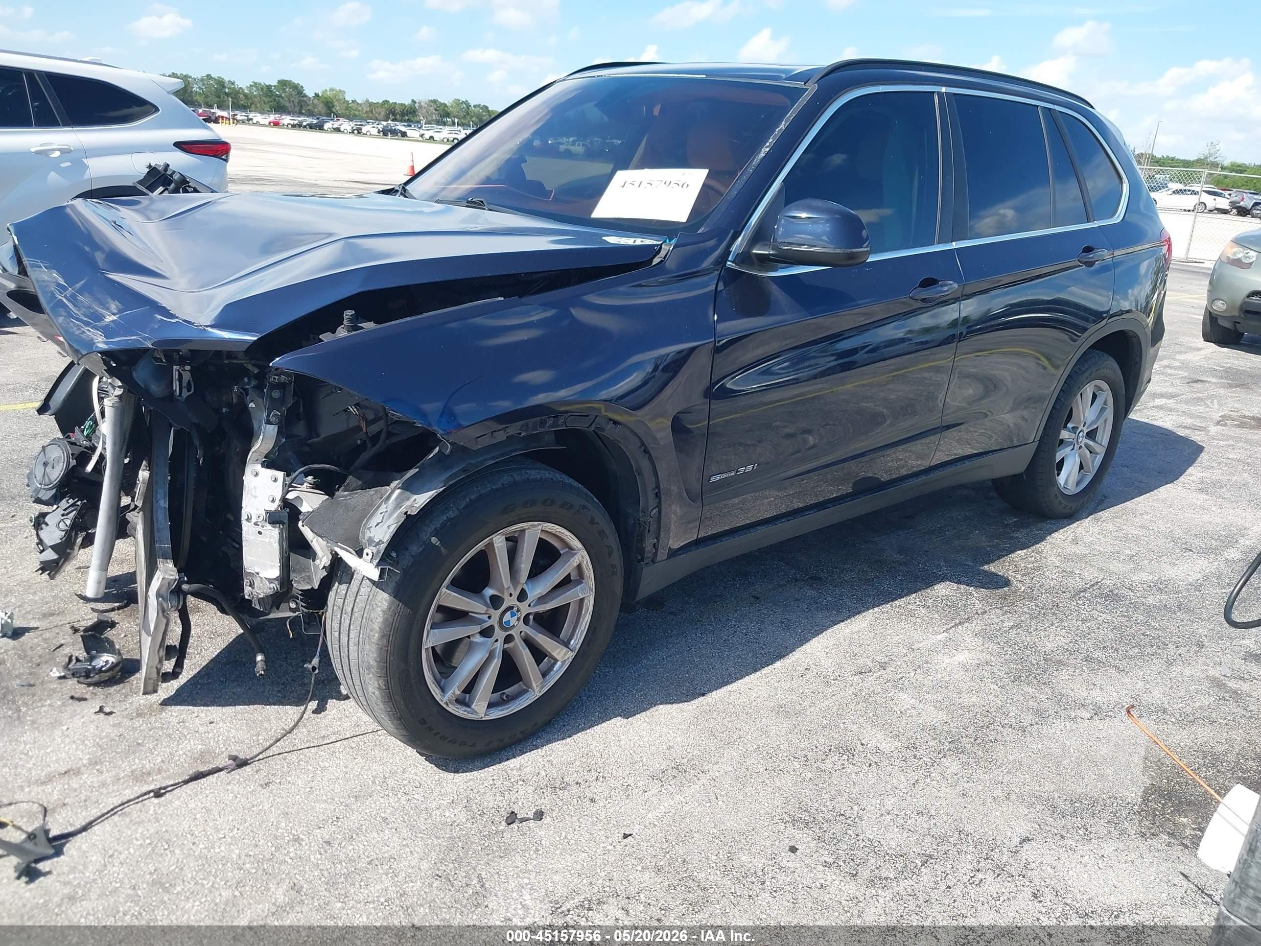 2015 Bmw X5 Sdrive35i Black vin: 5UXKR2C59F0H36124