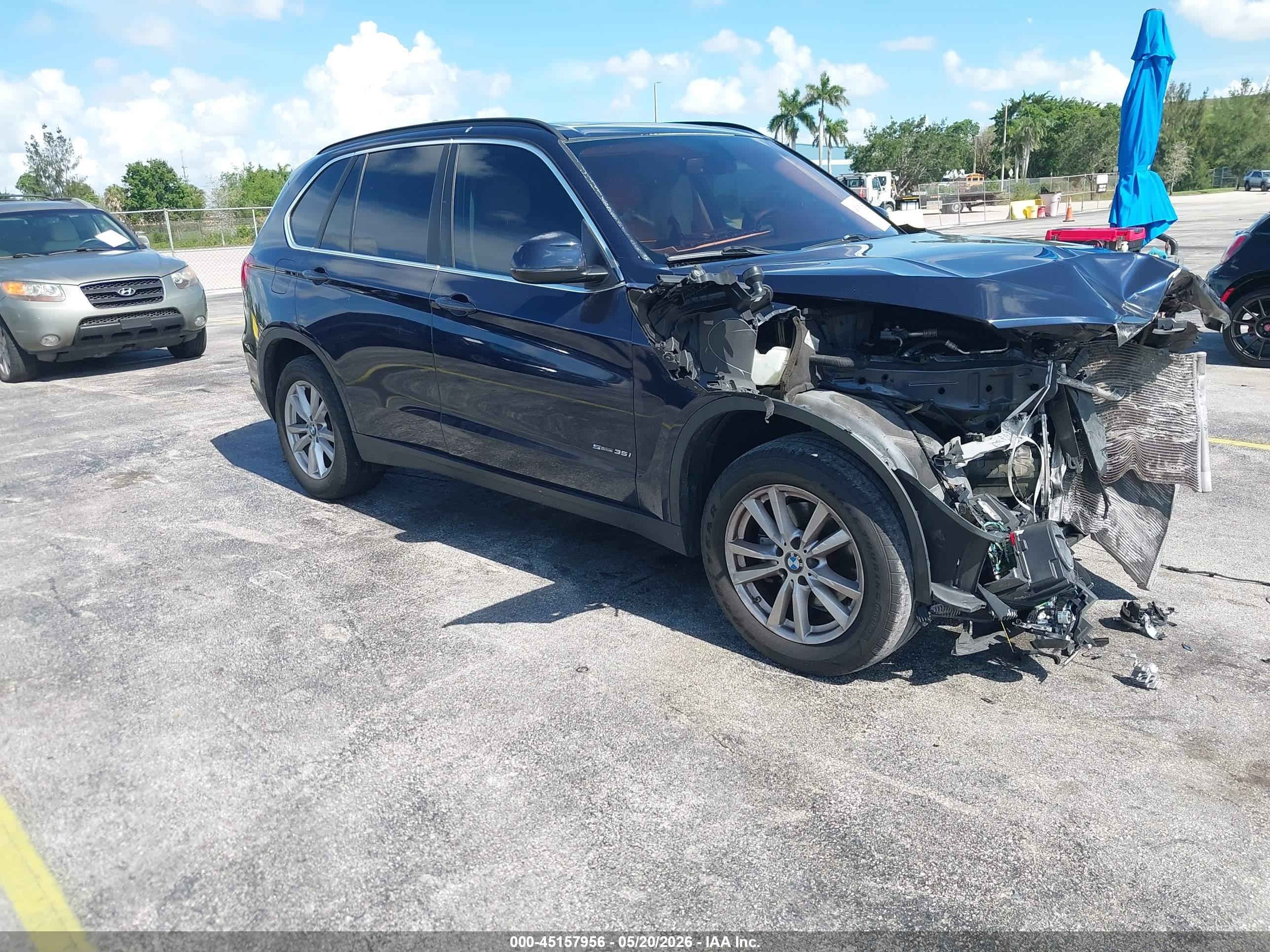2015 Bmw X5 Sdrive35i Черный vin: 5UXKR2C59F0H36124