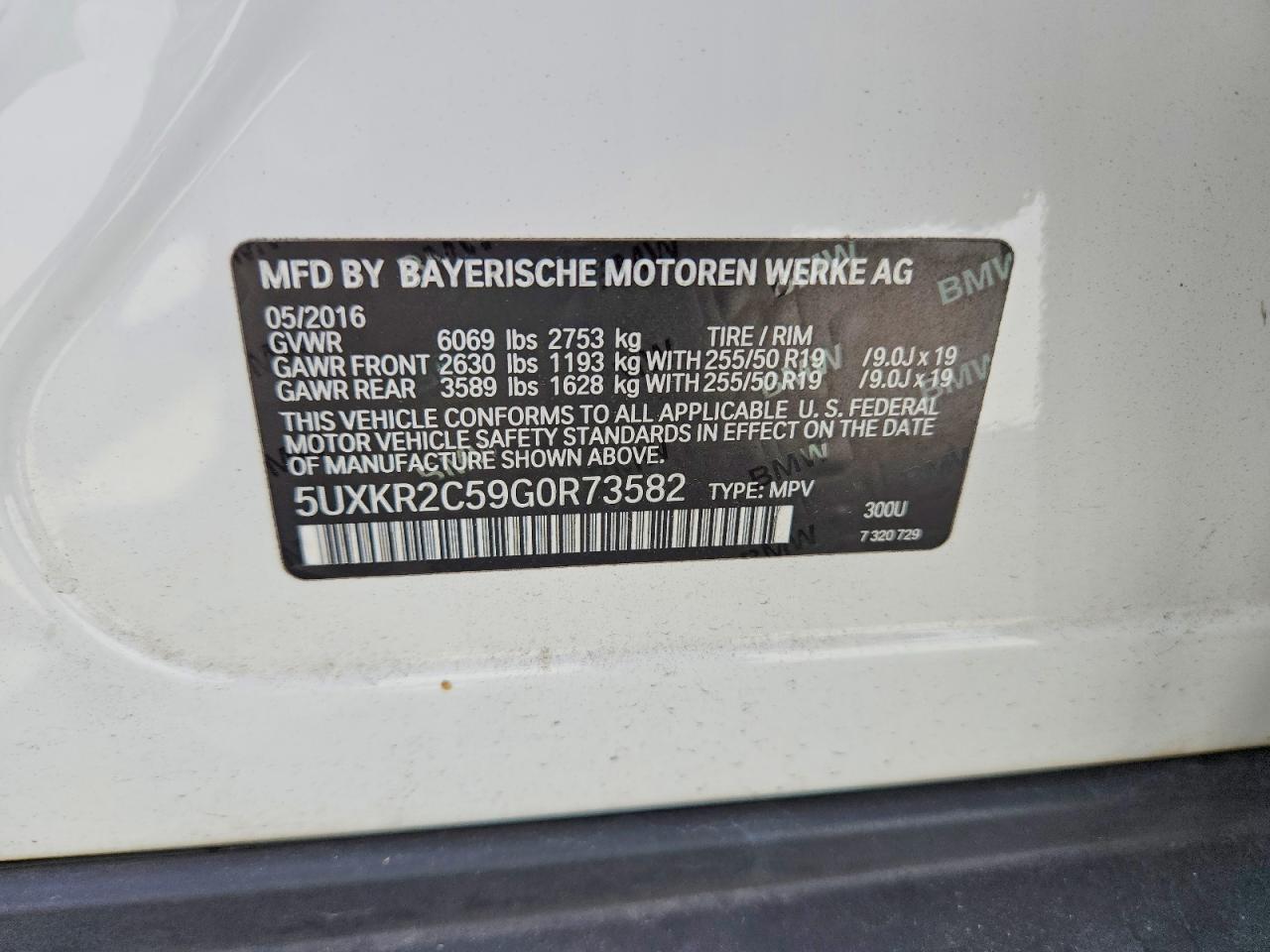 2016 Bmw X5 Sdrive35i White vin: 5UXKR2C59G0R73582