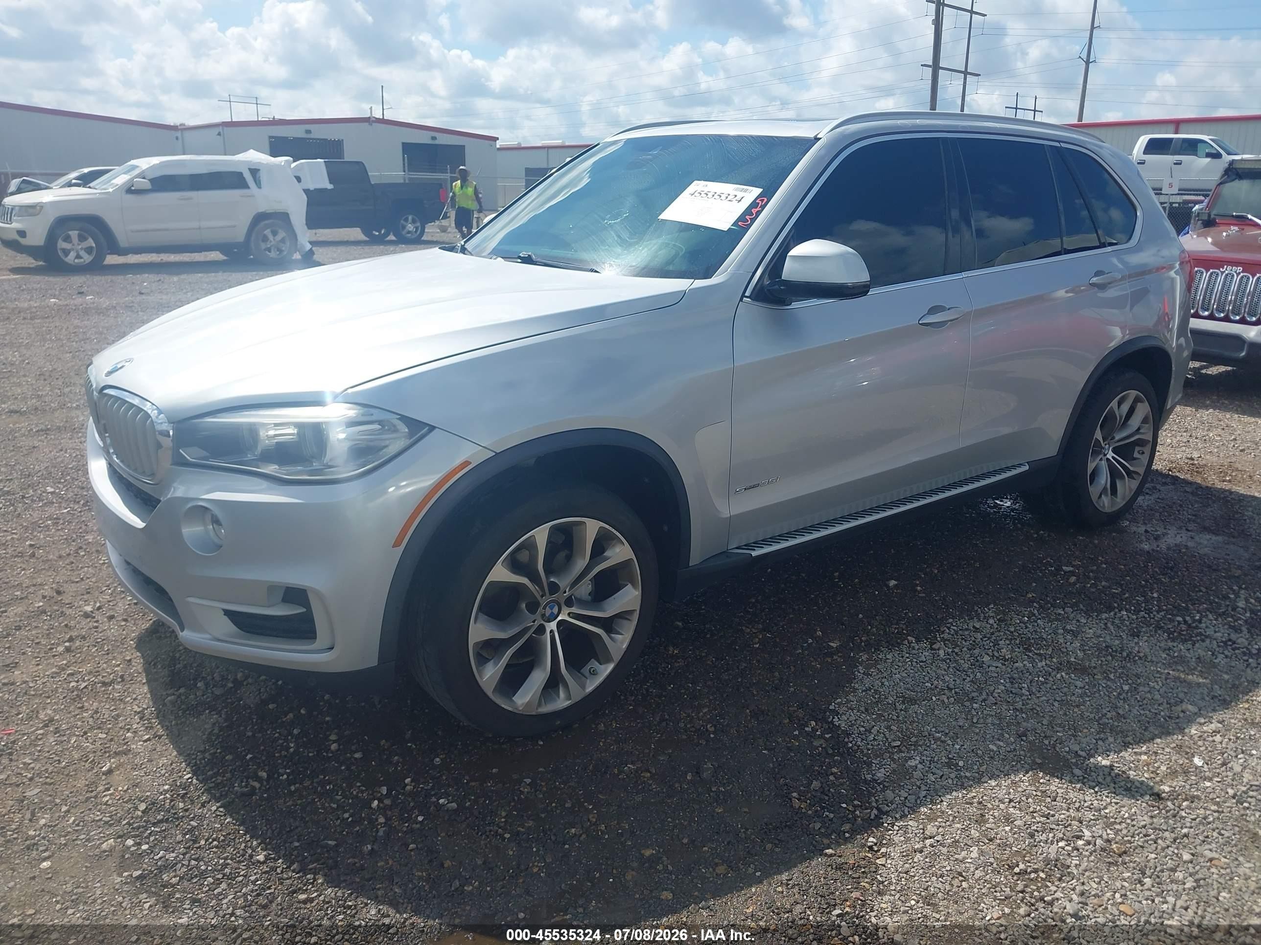 2015 Bmw X5 Sdrive35i Silver vin: 5UXKR2C5XF0H39355