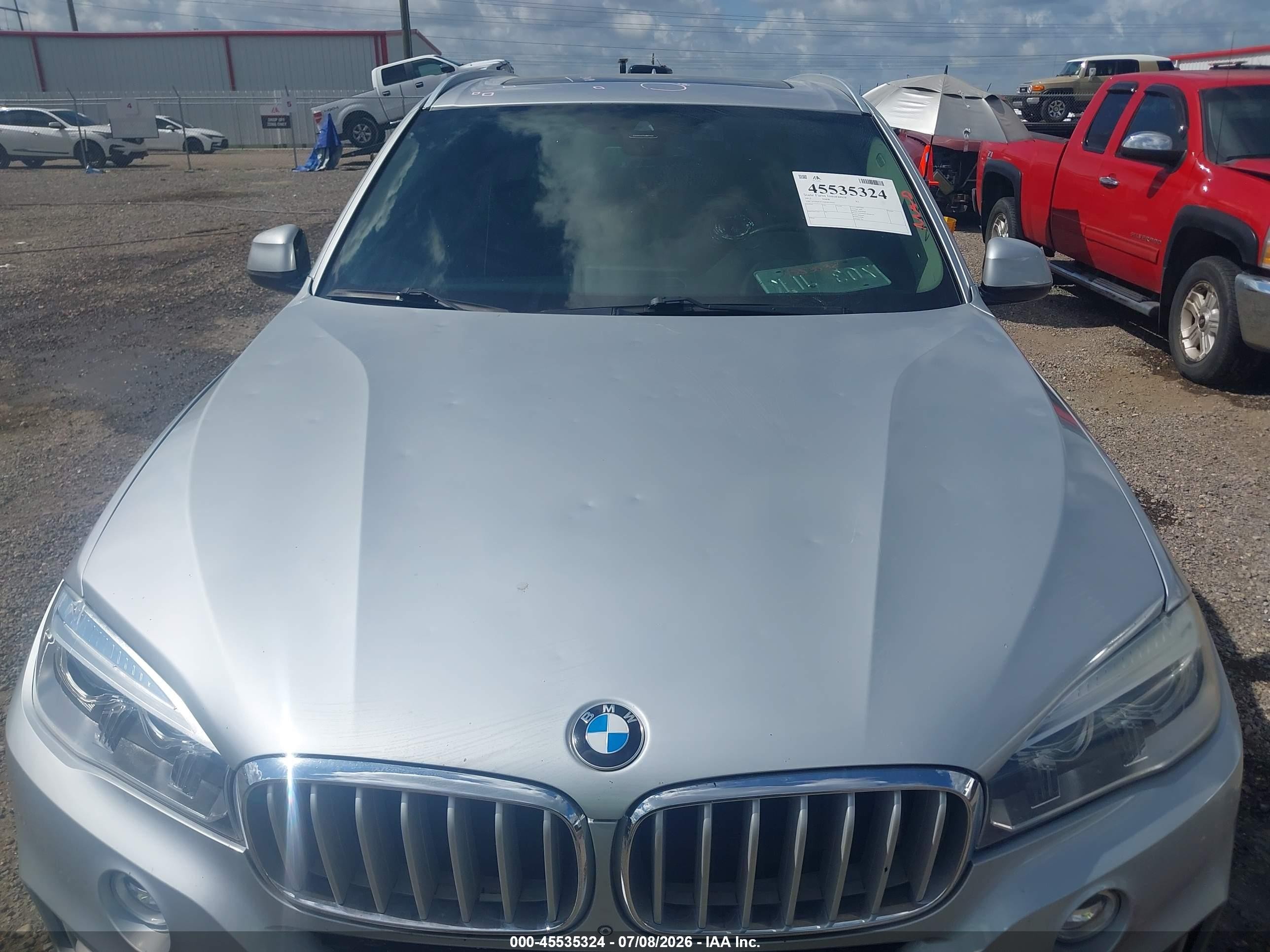 2015 Bmw X5 Sdrive35i Silver vin: 5UXKR2C5XF0H39355