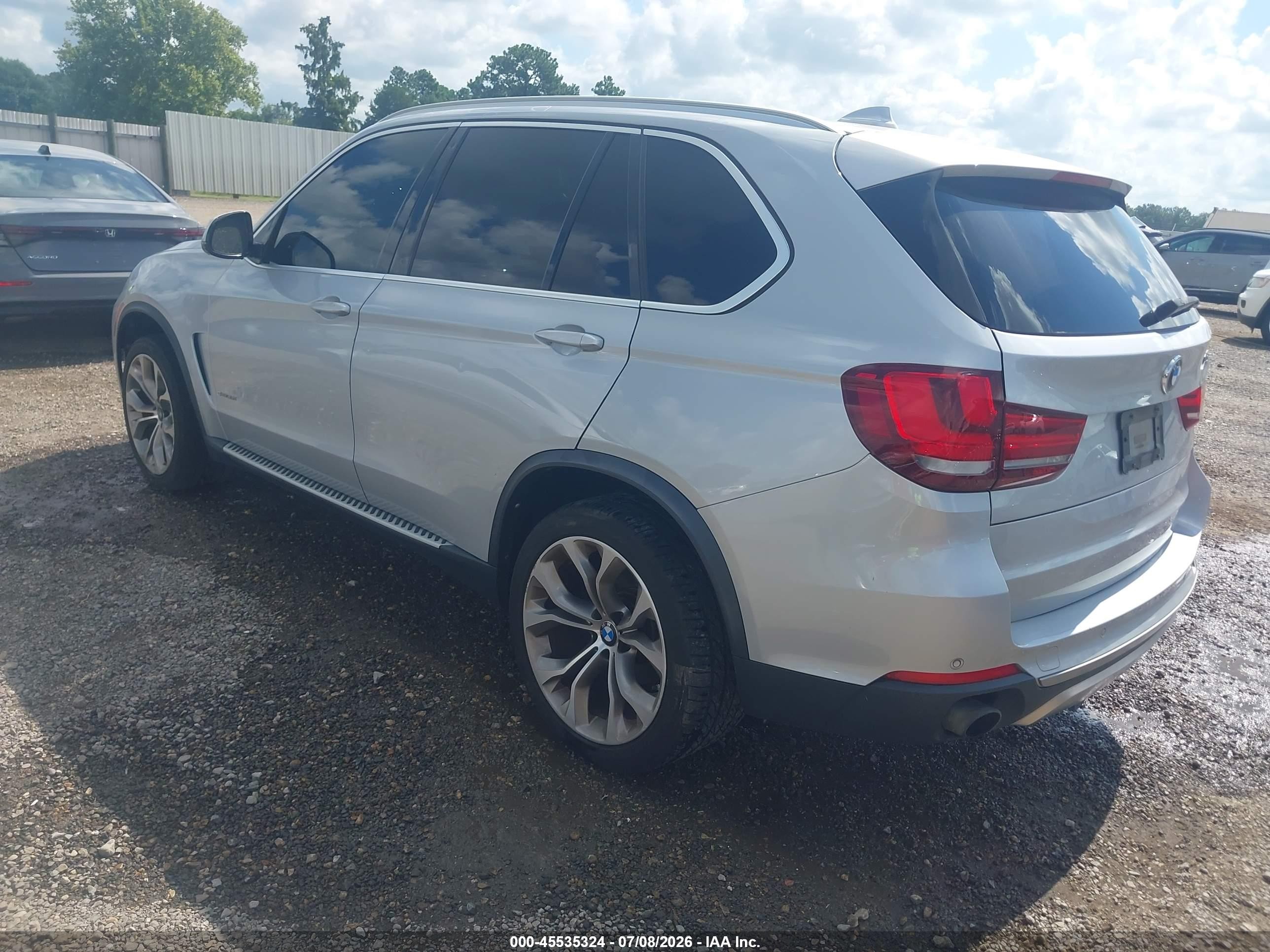 2015 Bmw X5 Sdrive35i Silver vin: 5UXKR2C5XF0H39355