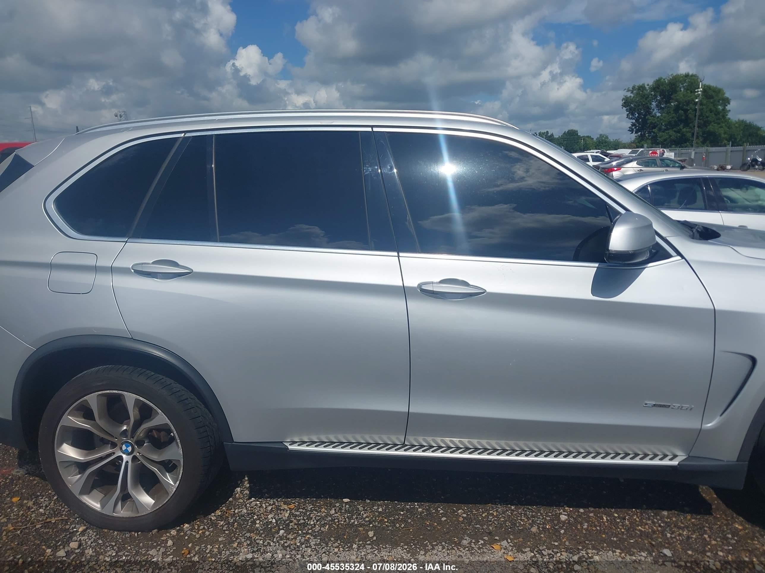 2015 Bmw X5 Sdrive35i Silver vin: 5UXKR2C5XF0H39355