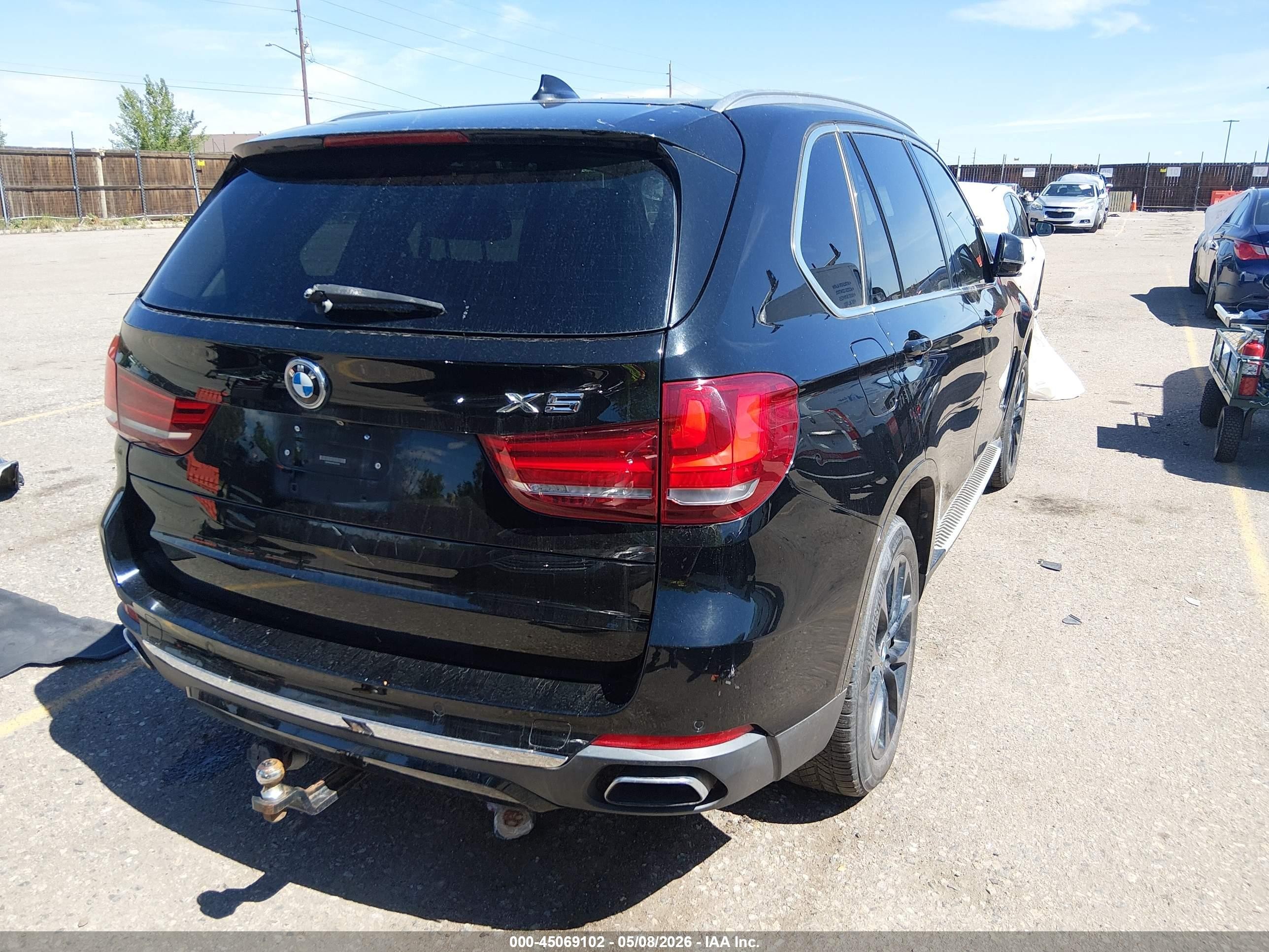 2015 Bmw X5 Xdrive50i Black vin: 5UXKR6C50F0J74134