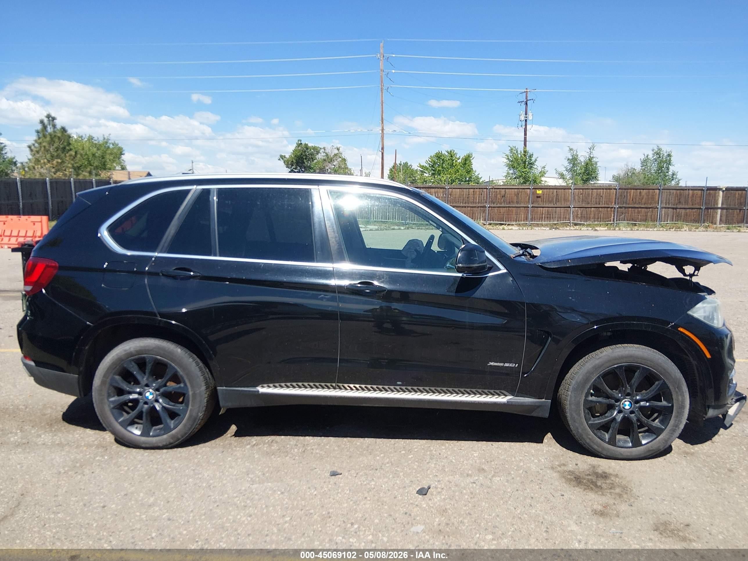 2015 Bmw X5 Xdrive50i Black vin: 5UXKR6C50F0J74134