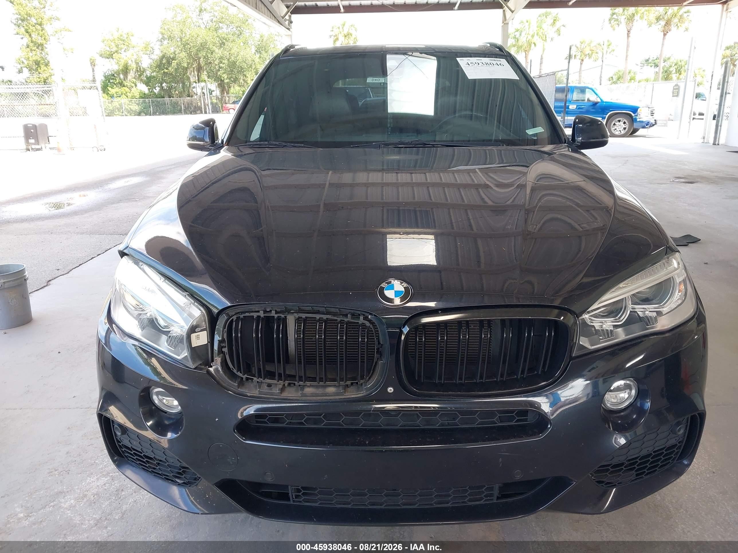 2015 Bmw X5 Xdrive50i Blue vin: 5UXKR6C50F0J76899