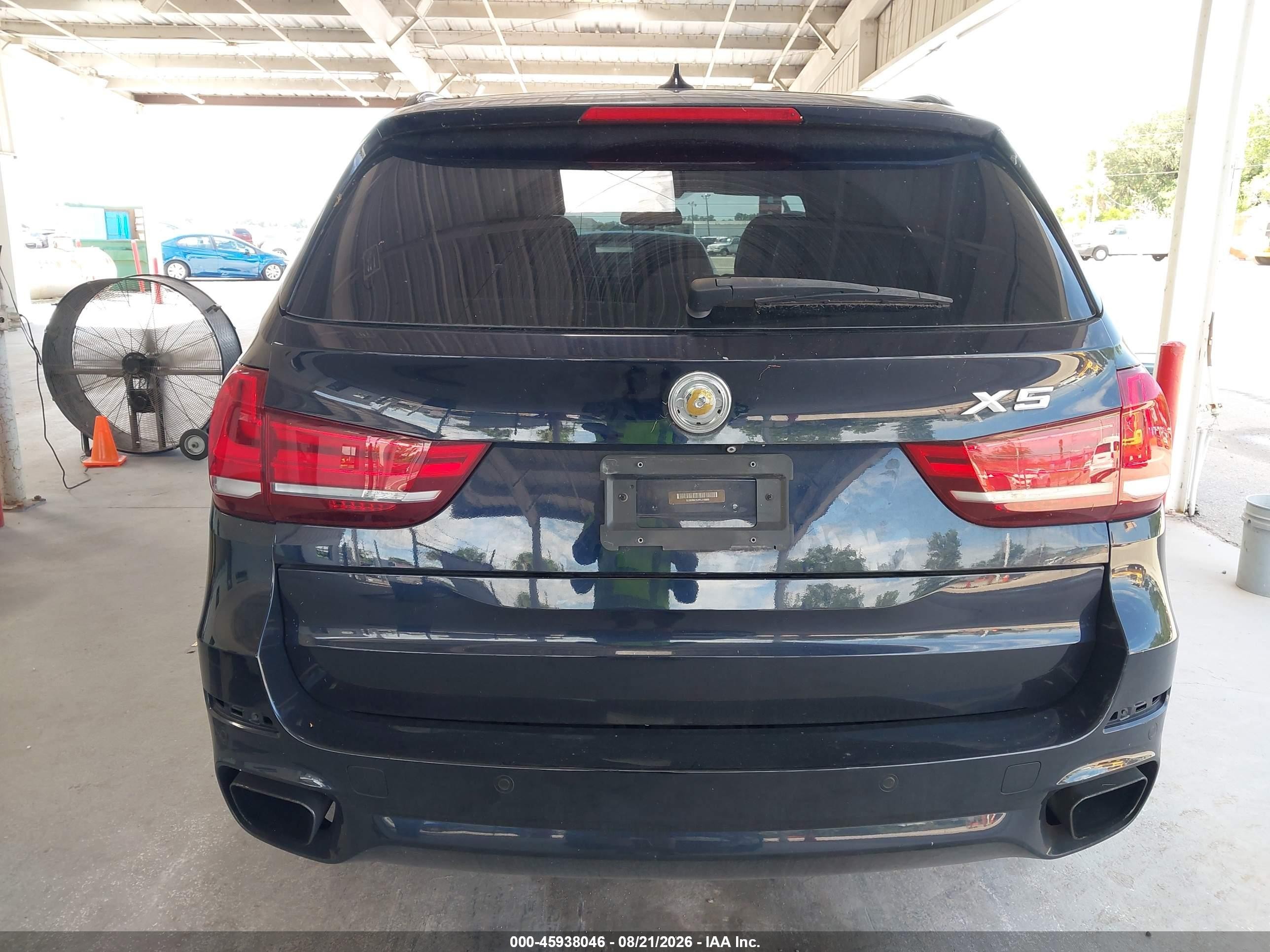 2015 Bmw X5 Xdrive50i Blue vin: 5UXKR6C50F0J76899