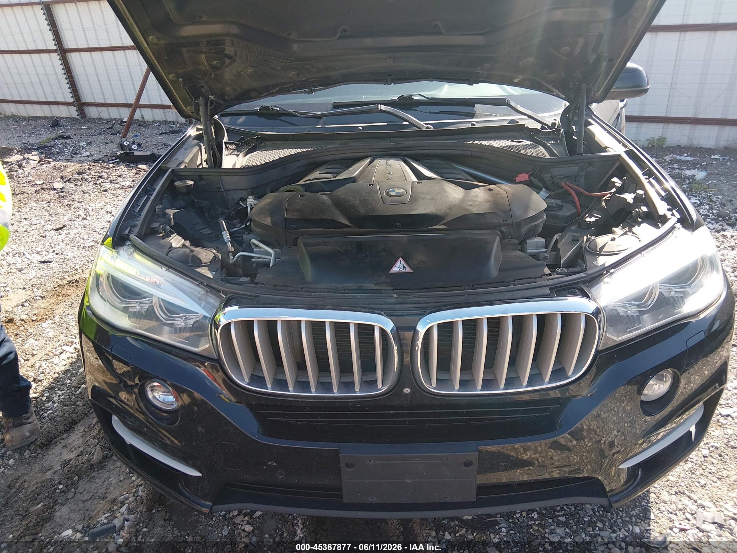 2015 Bmw X5 Xdrive50i Черный vin: 5UXKR6C50F0J78006