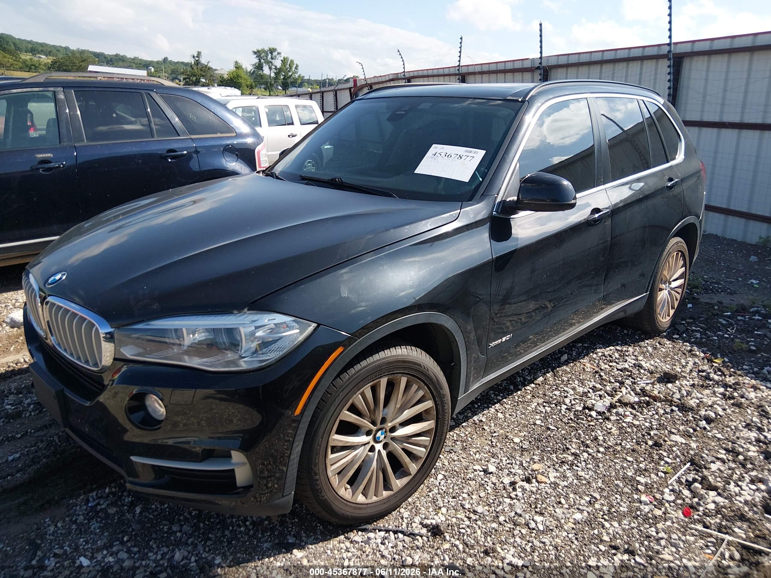 2015 Bmw X5 Xdrive50i Черный vin: 5UXKR6C50F0J78006