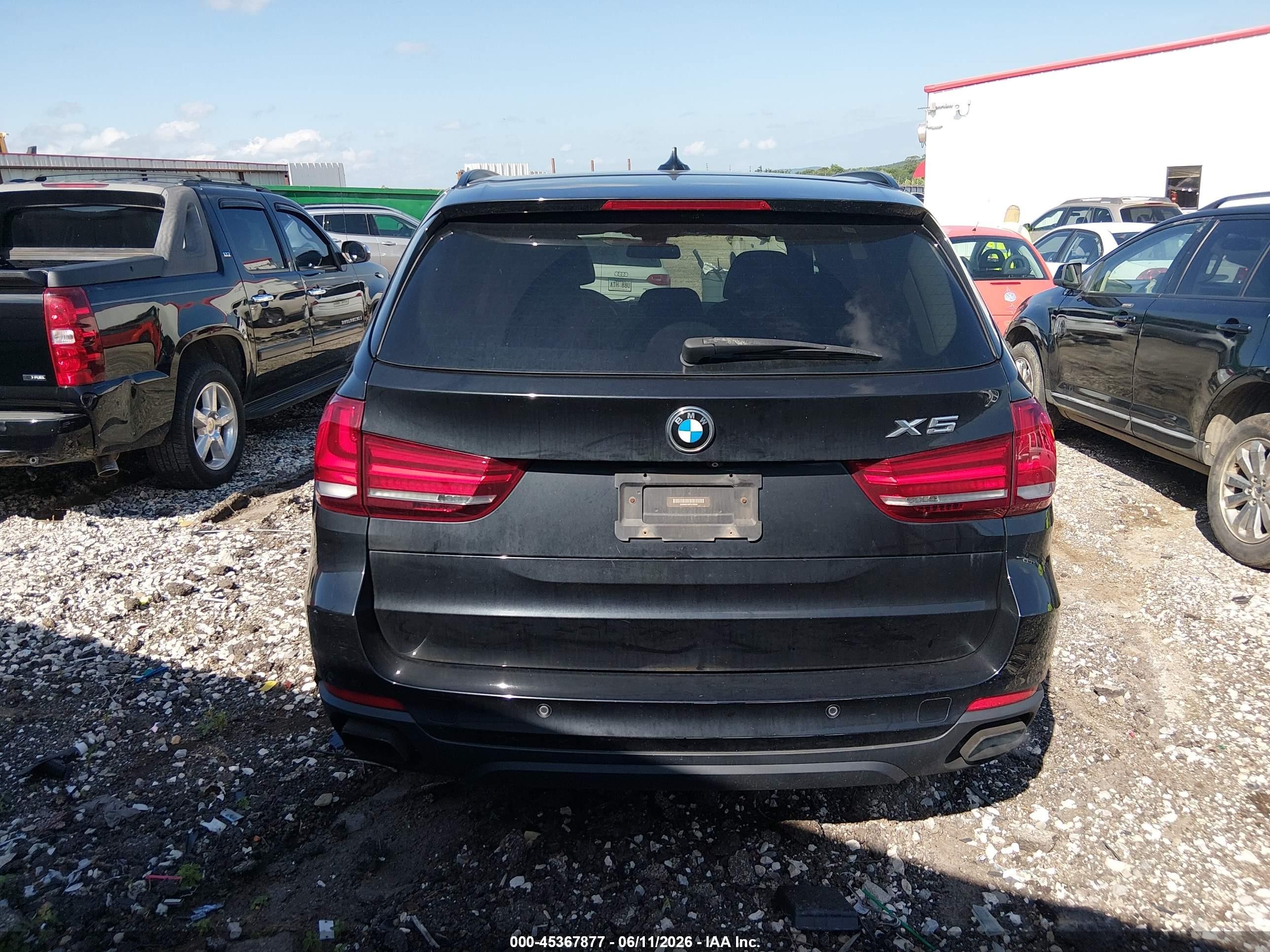 2015 Bmw X5 Xdrive50i Черный vin: 5UXKR6C50F0J78006