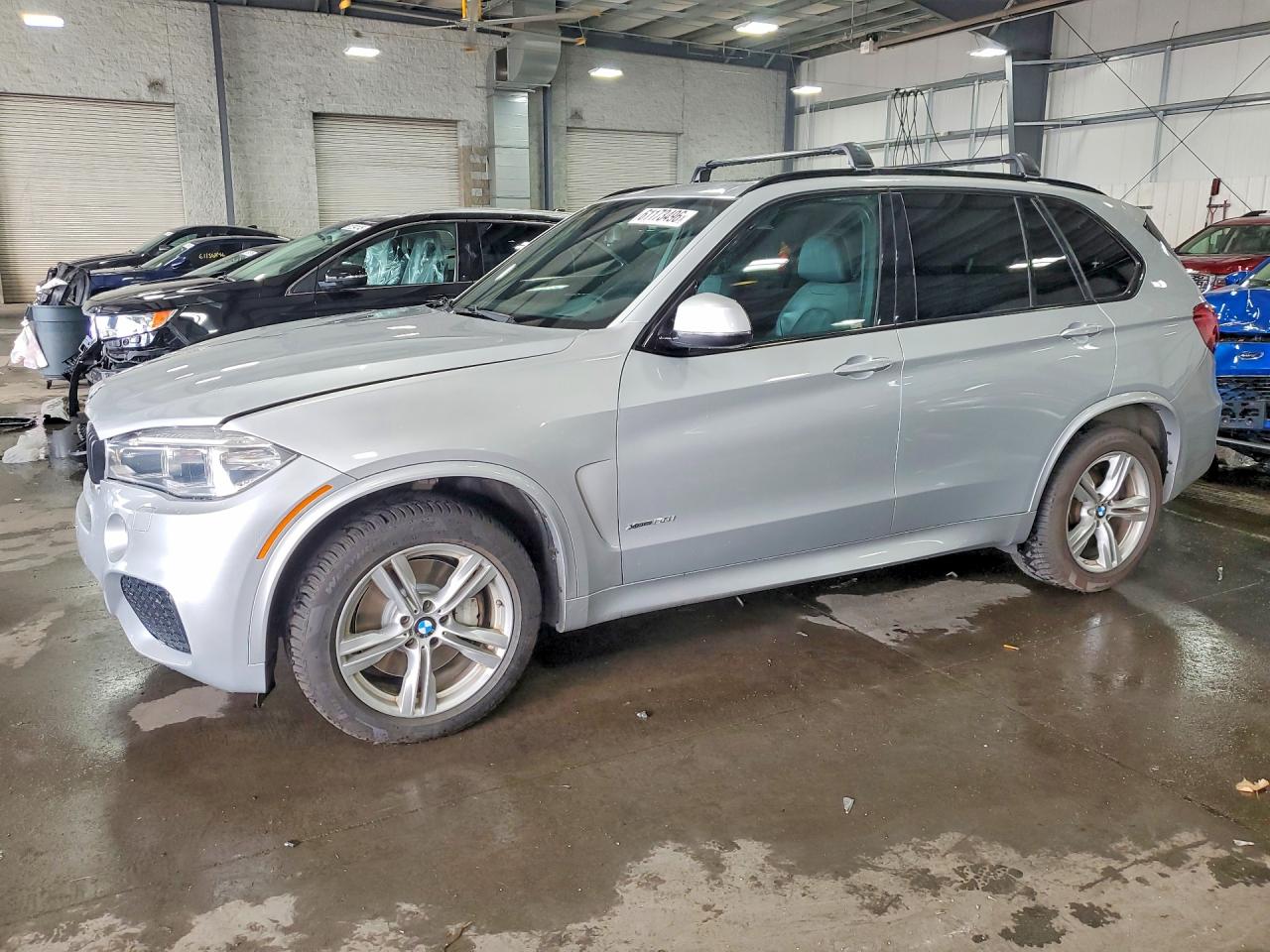 2015 Bmw X5 Xdrive50i Silver vin: 5UXKR6C52F0J75592