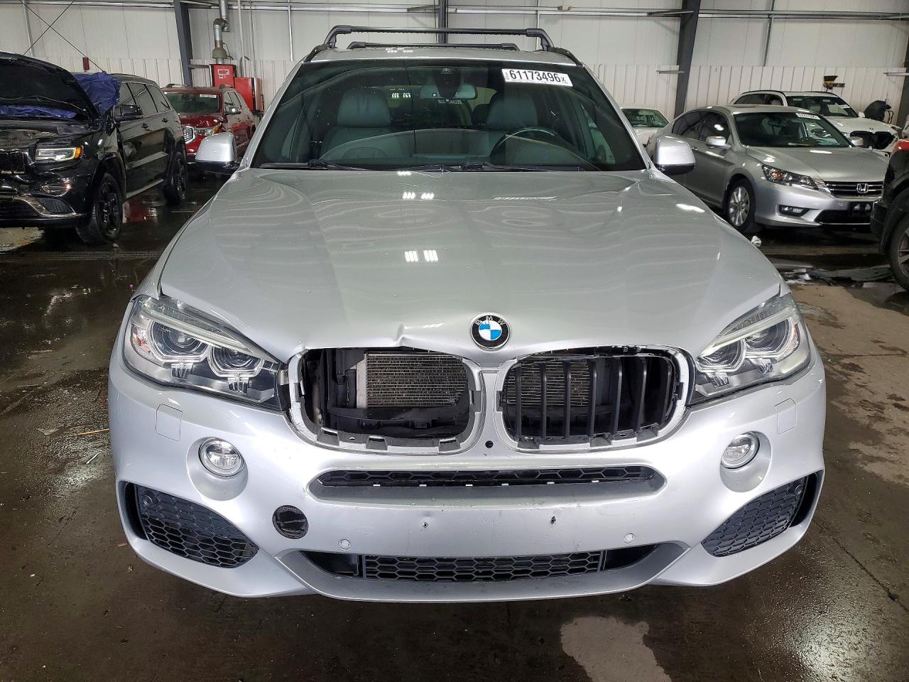 2015 Bmw X5 Xdrive50i Silver vin: 5UXKR6C52F0J75592