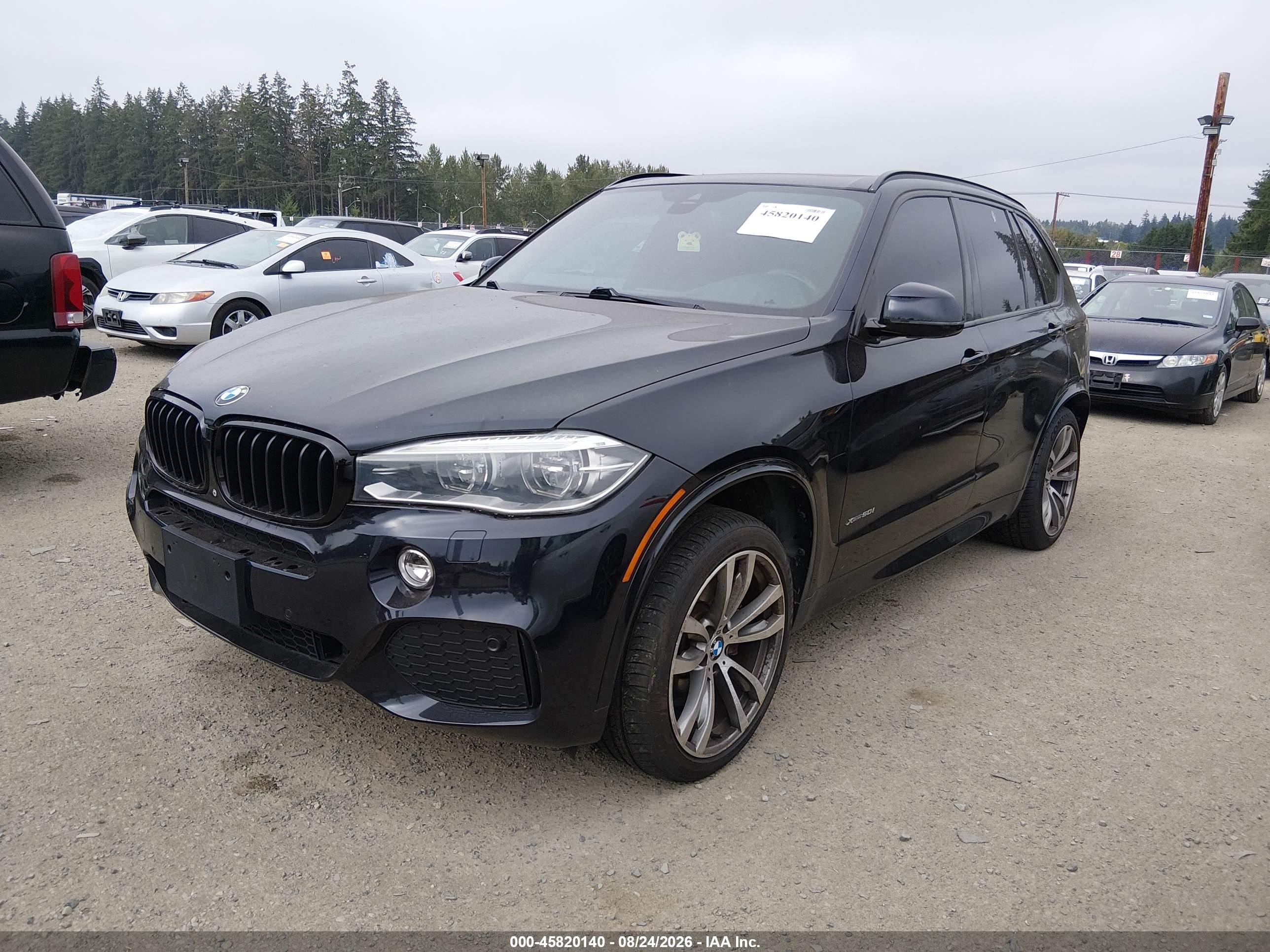 2014 Bmw X5 Xdrive50i Black vin: 5UXKR6C53E0C02624