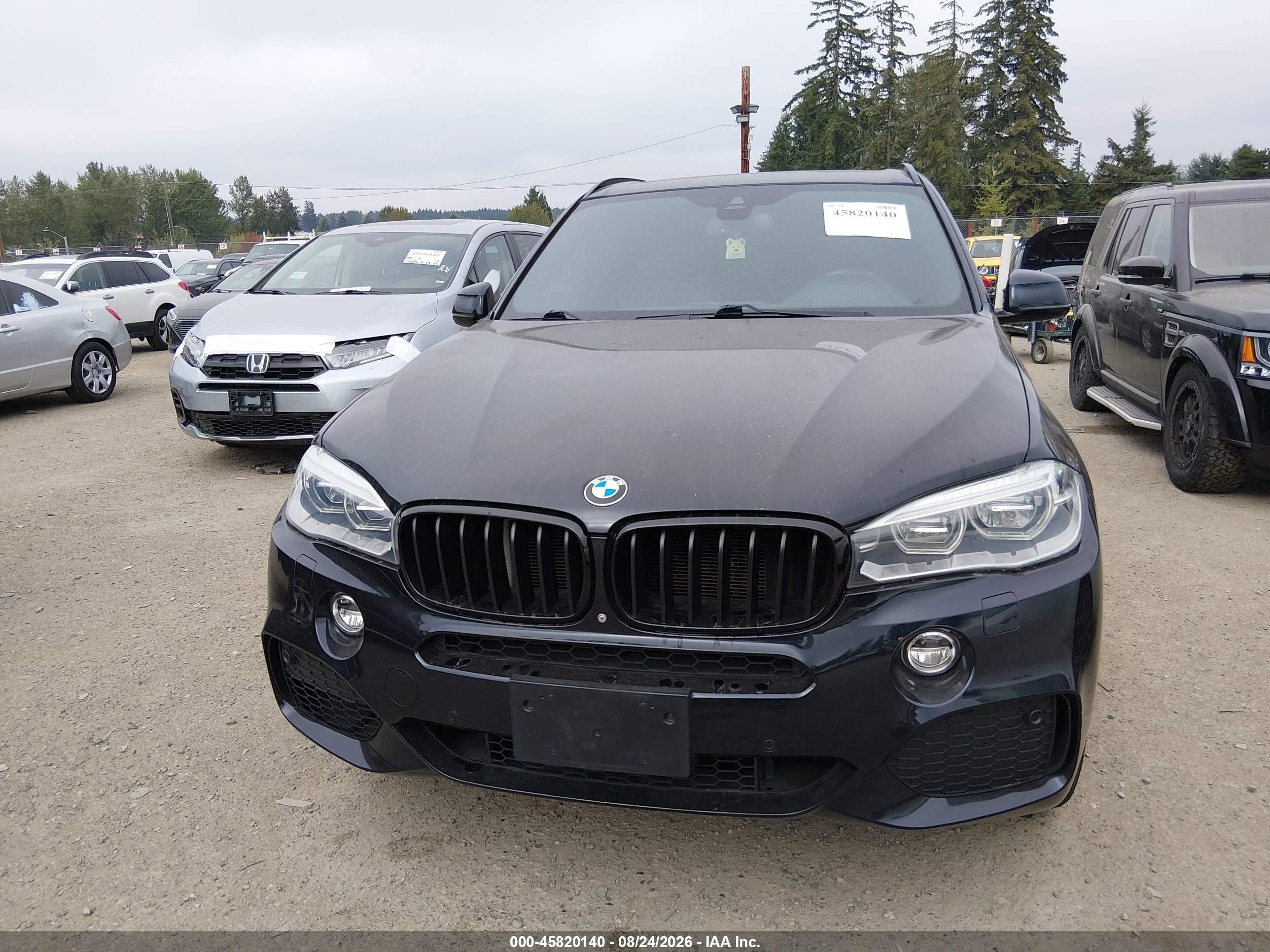 2014 Bmw X5 Xdrive50i Black vin: 5UXKR6C53E0C02624
