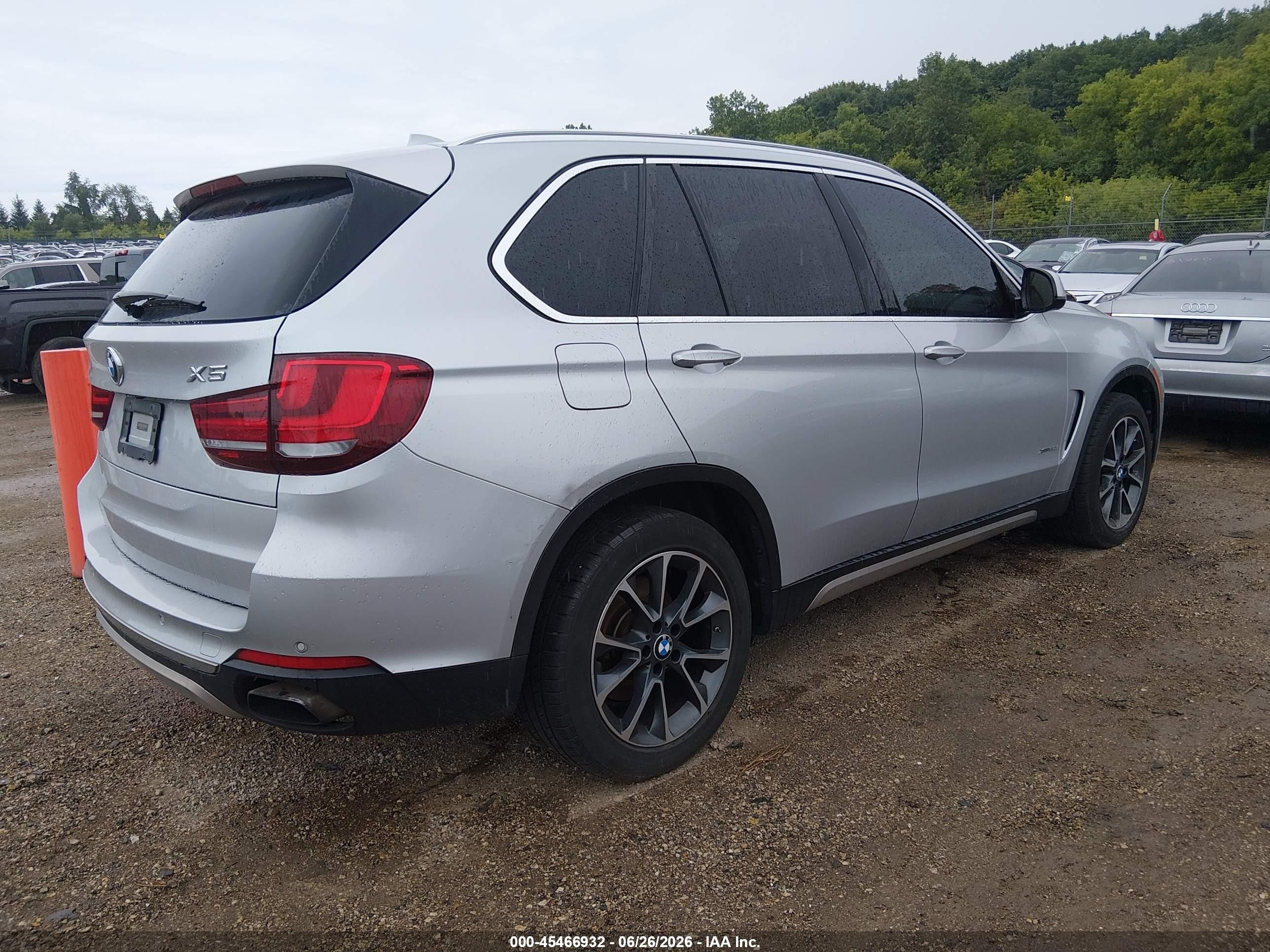 2015 Bmw X5 Xdrive50i Silver vin: 5UXKR6C53F0J74709