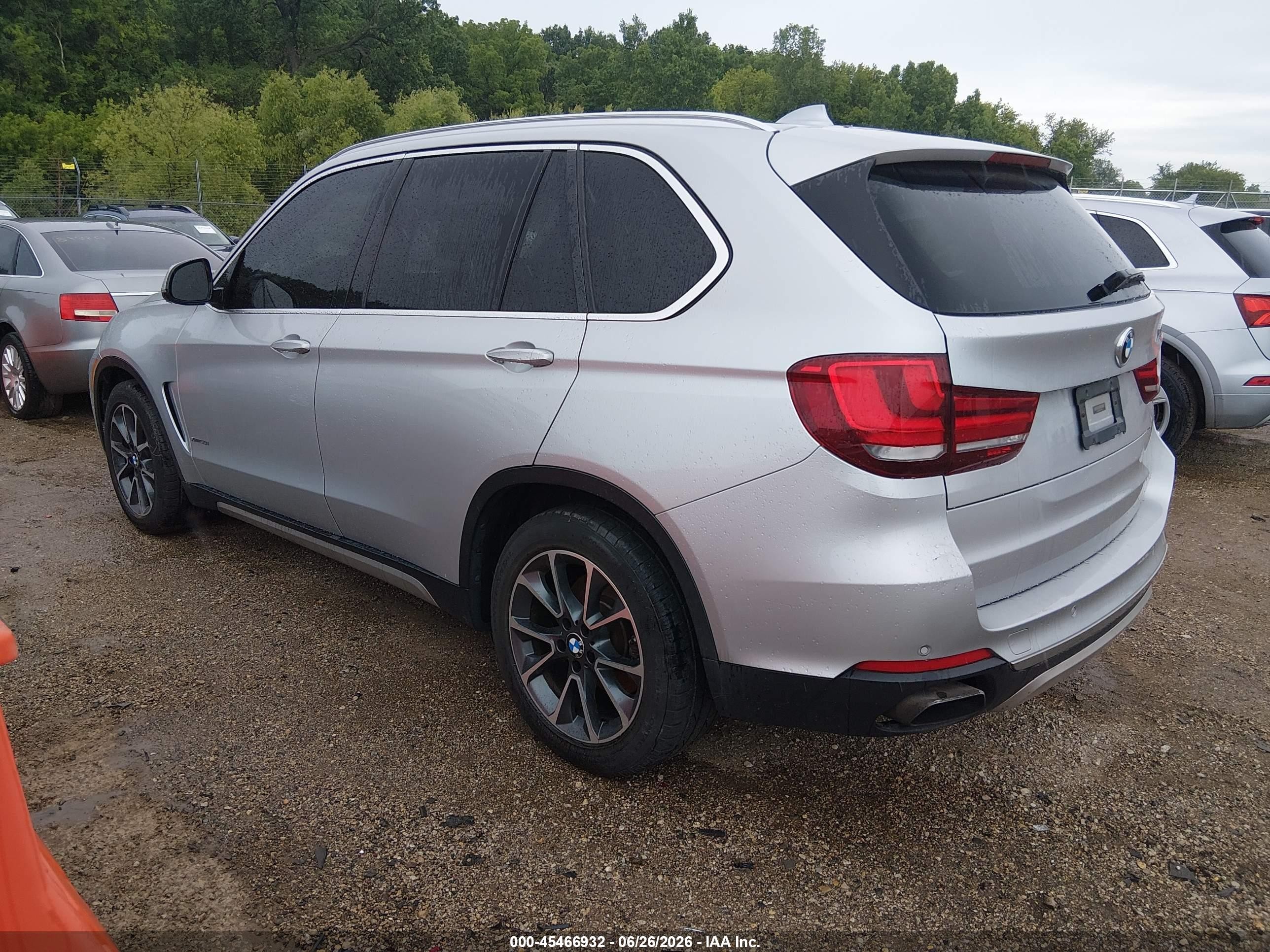 2015 Bmw X5 Xdrive50i Silver vin: 5UXKR6C53F0J74709