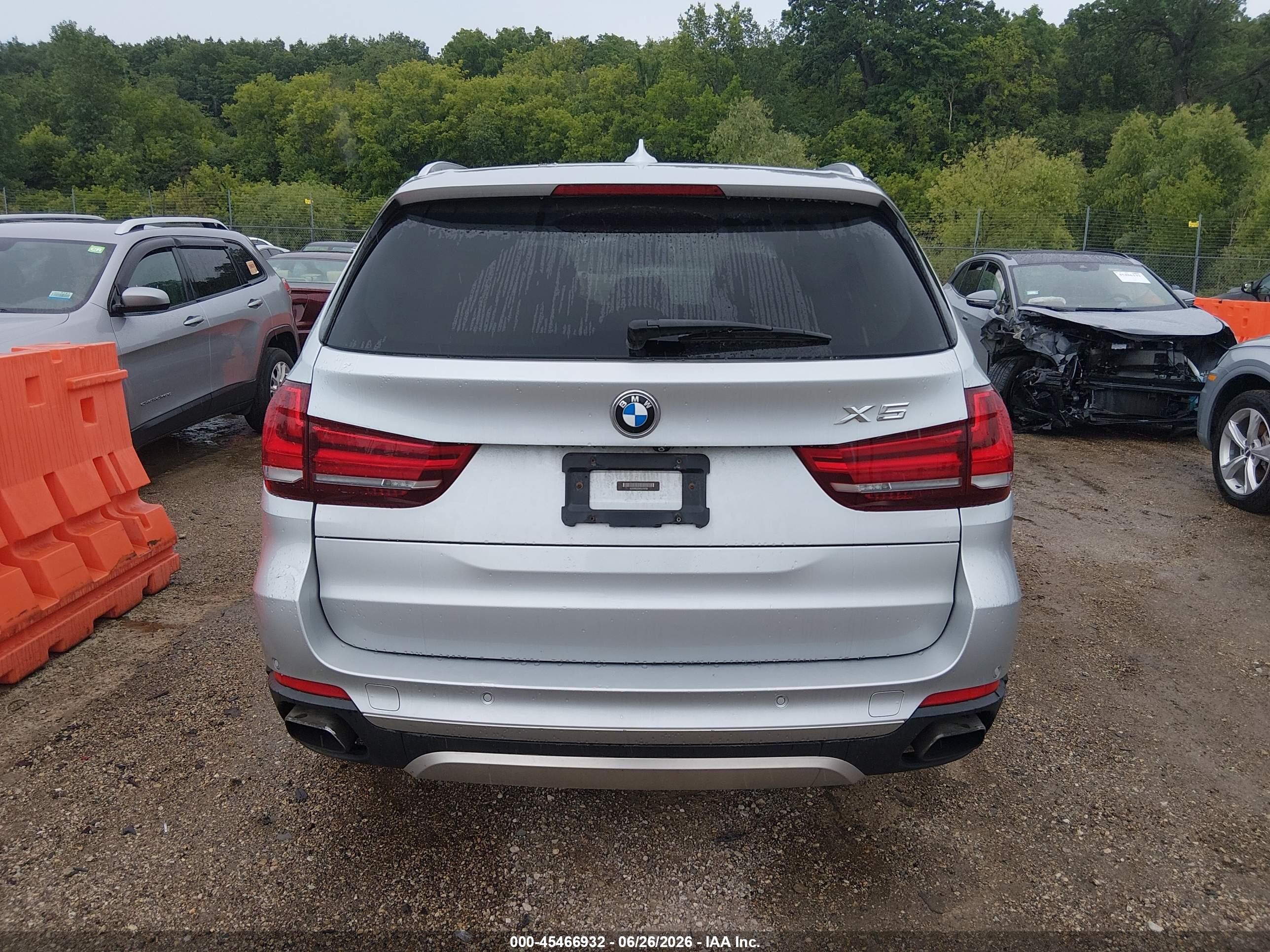 2015 Bmw X5 Xdrive50i Silver vin: 5UXKR6C53F0J74709
