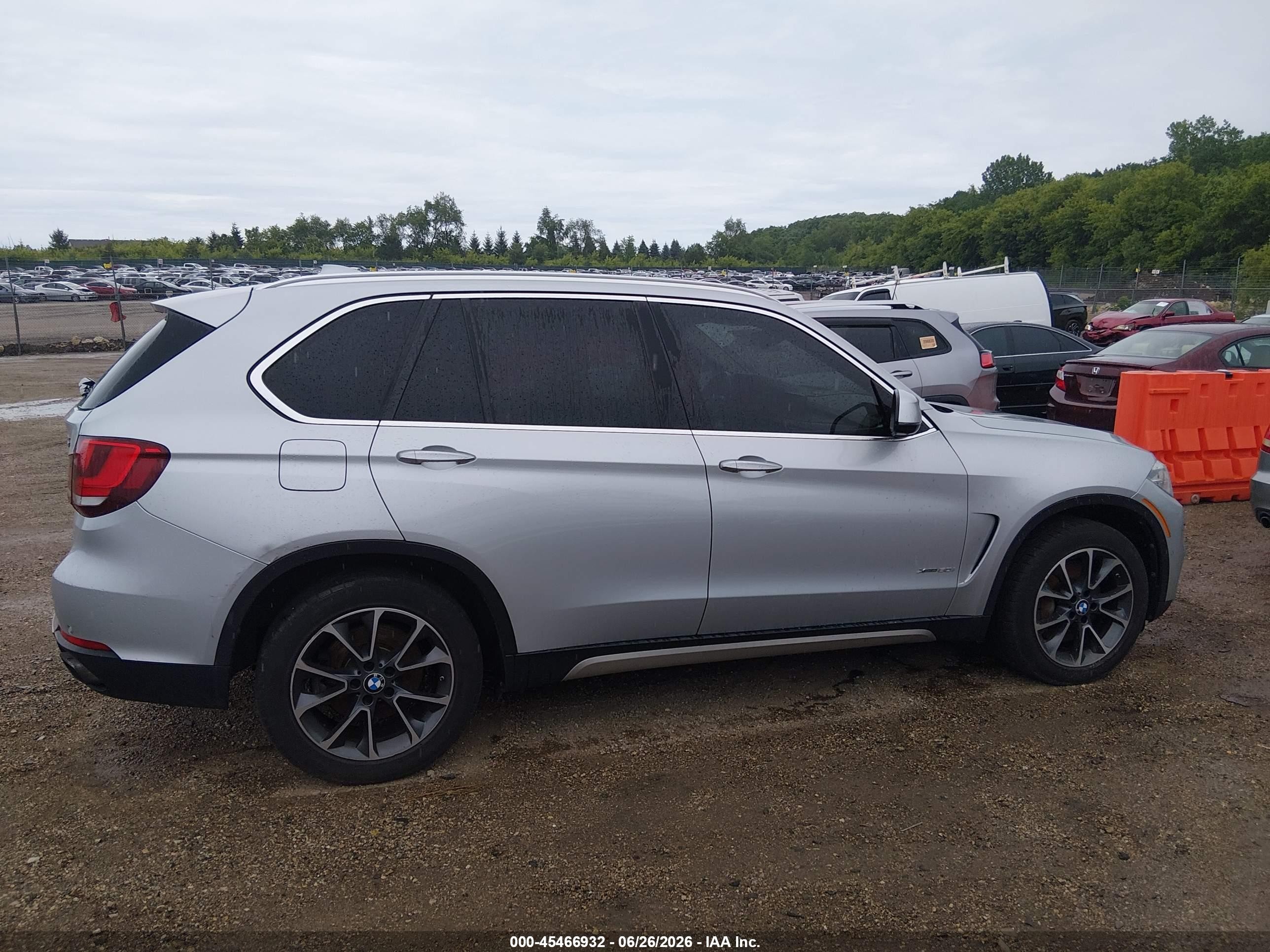2015 Bmw X5 Xdrive50i Silver vin: 5UXKR6C53F0J74709