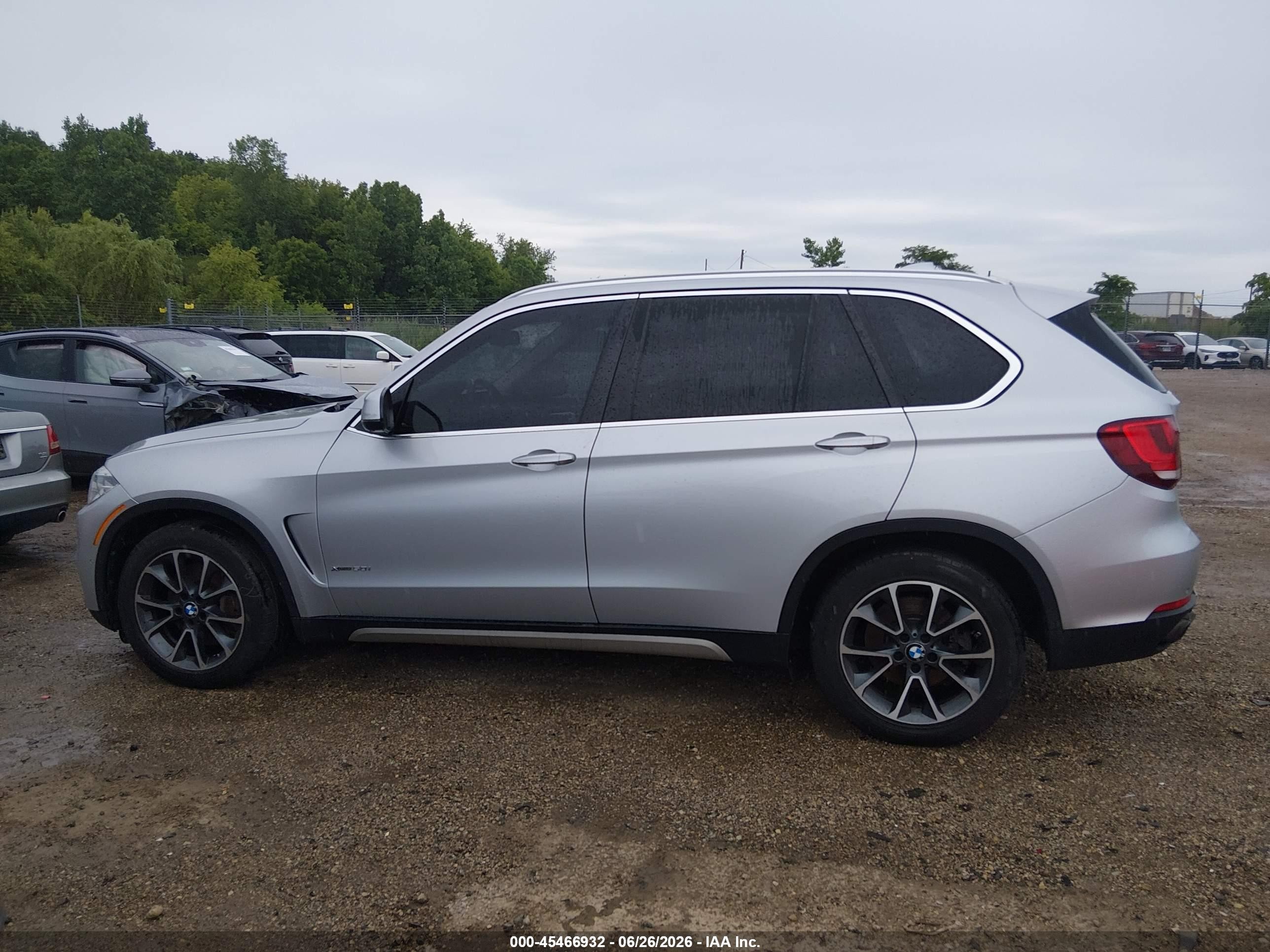 2015 Bmw X5 Xdrive50i Silver vin: 5UXKR6C53F0J74709