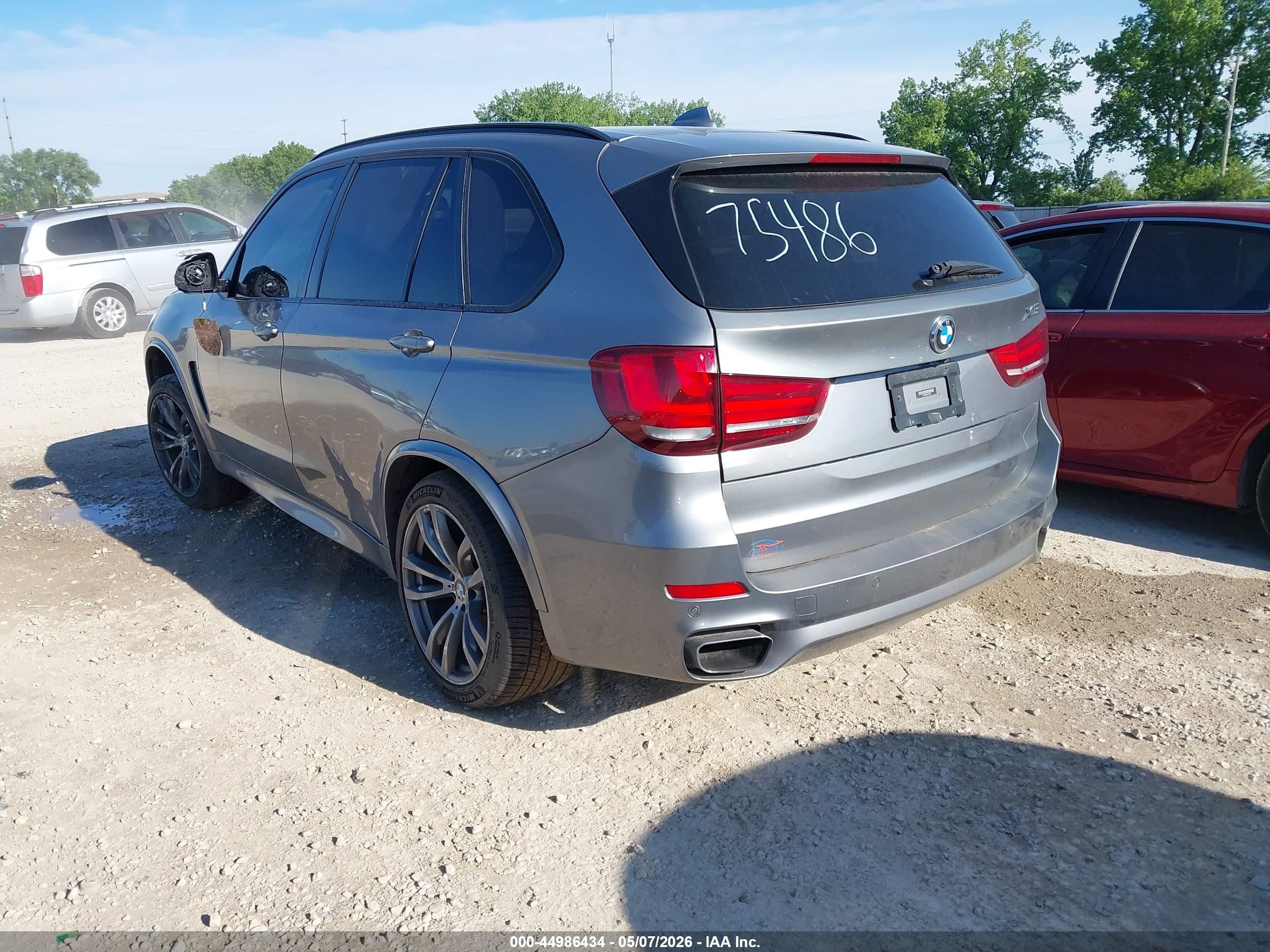 2015 Bmw X5 Xdrive50i Gray vin: 5UXKR6C53F0J75486