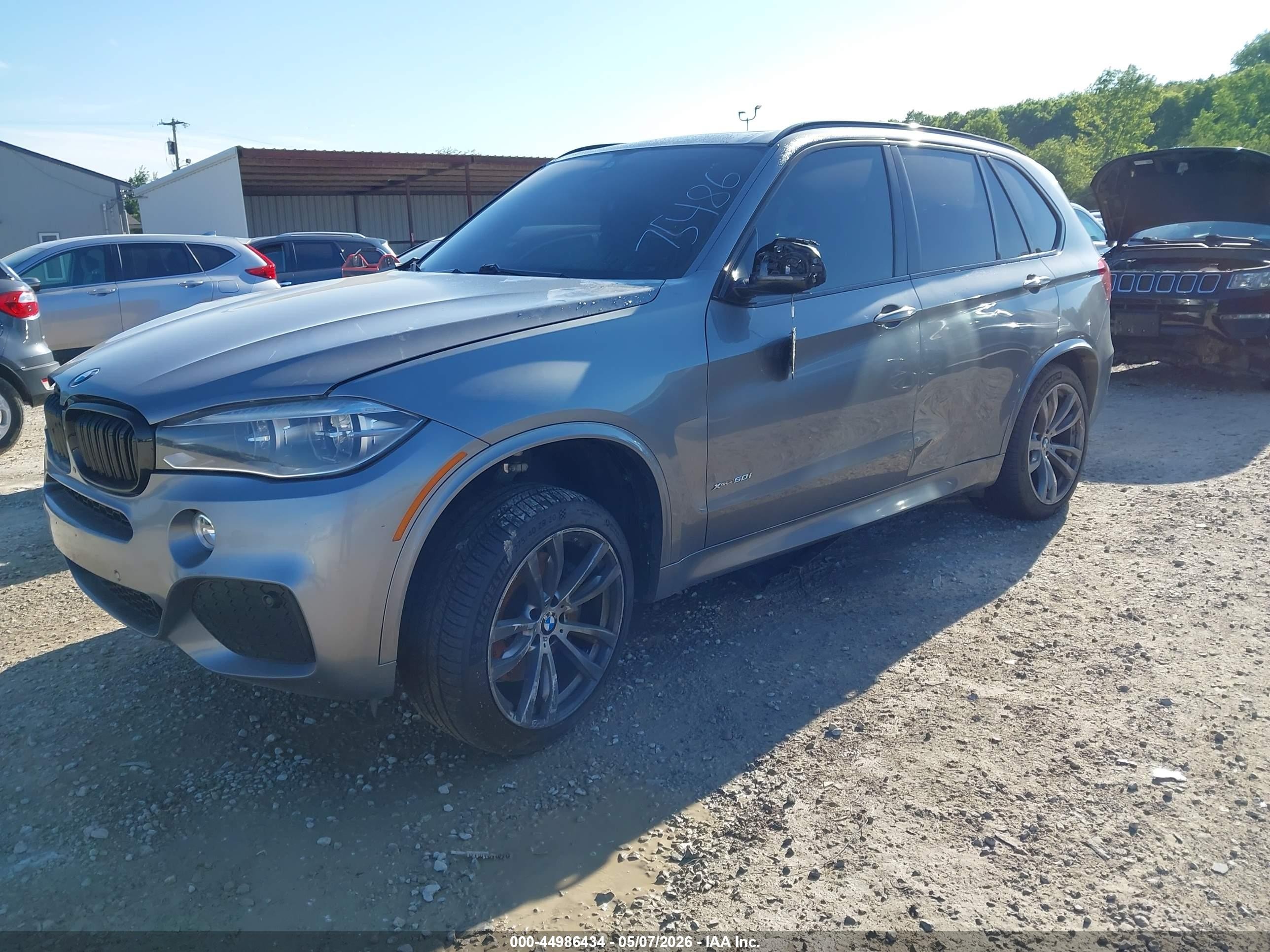 2015 Bmw X5 Xdrive50i Gray vin: 5UXKR6C53F0J75486