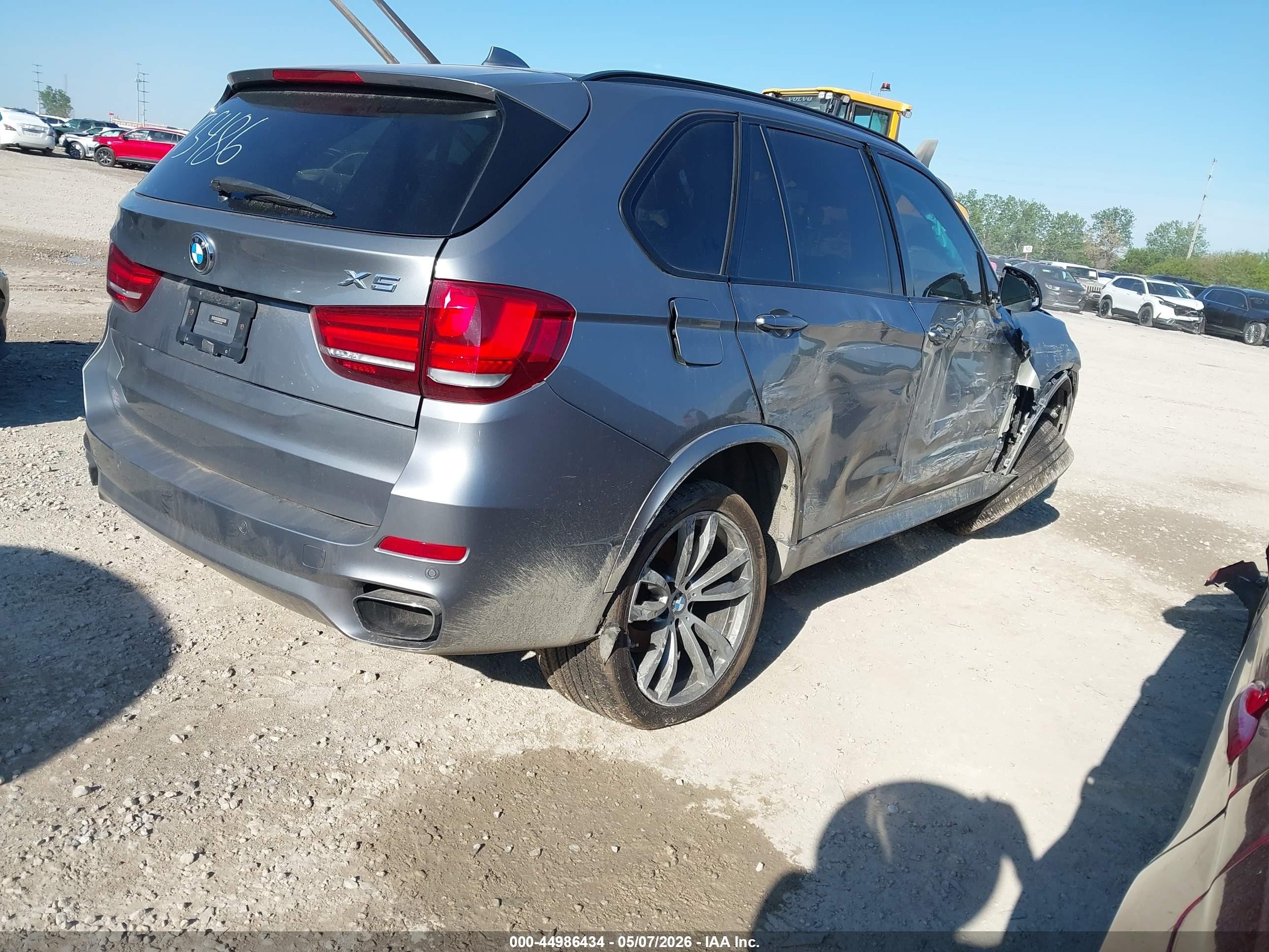 2015 Bmw X5 Xdrive50i Gray vin: 5UXKR6C53F0J75486
