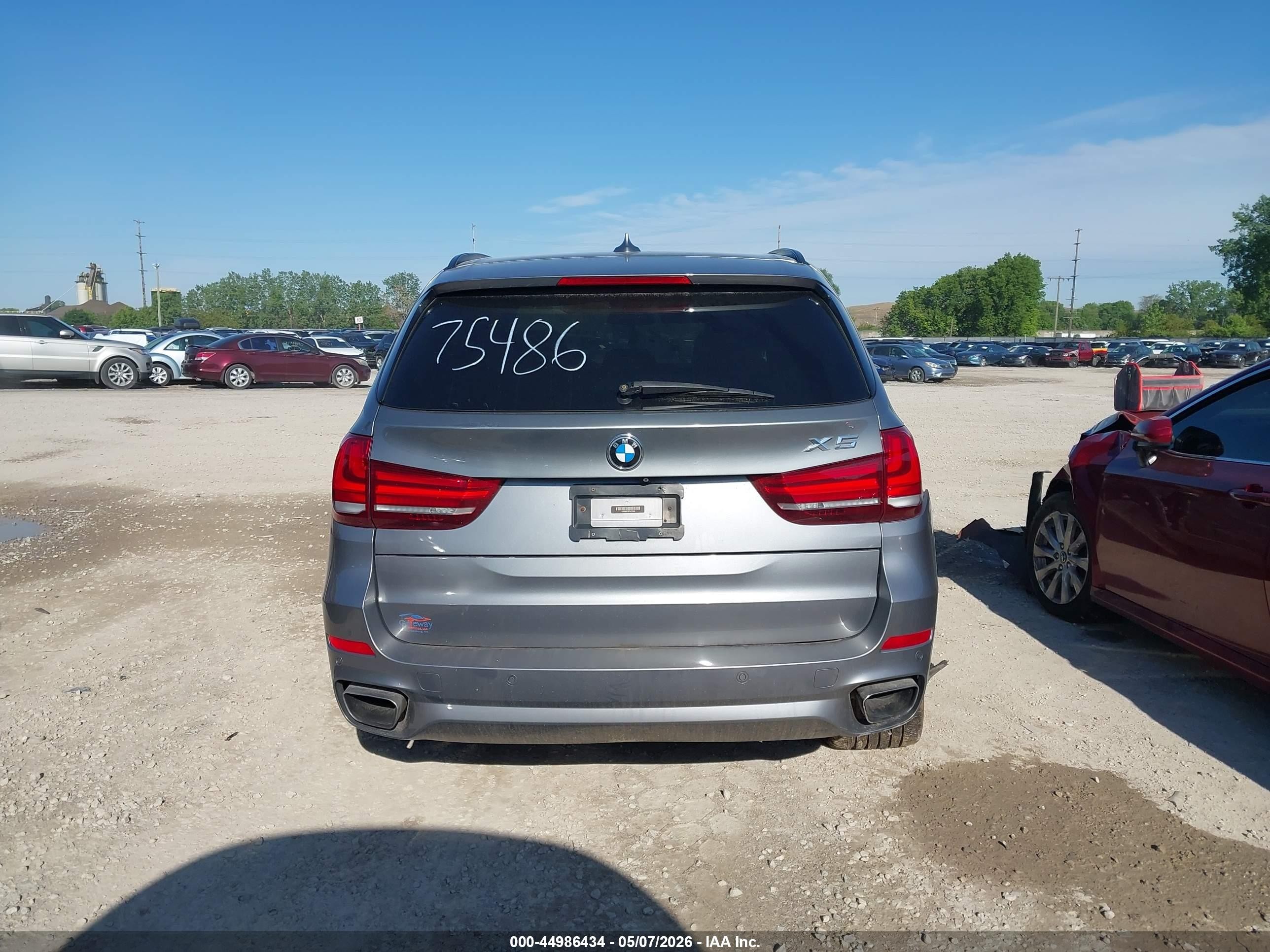 2015 Bmw X5 Xdrive50i Gray vin: 5UXKR6C53F0J75486