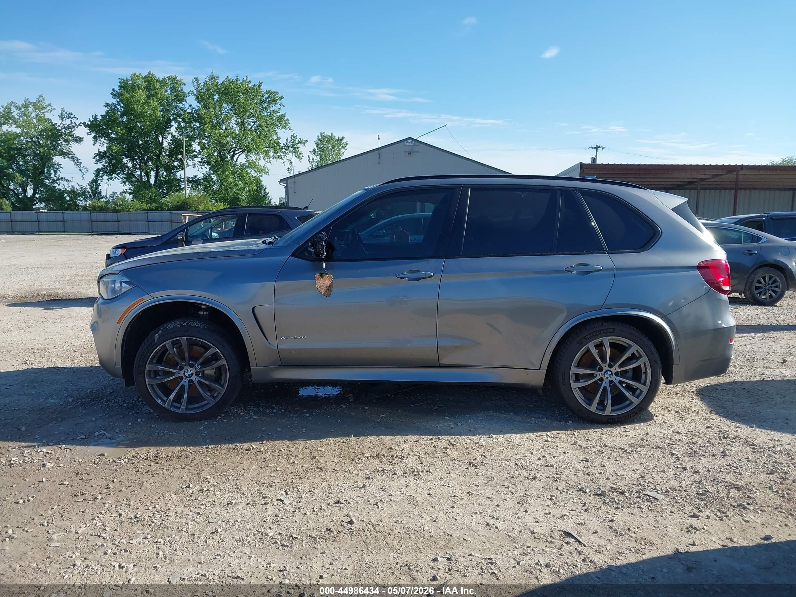 2015 Bmw X5 Xdrive50i Gray vin: 5UXKR6C53F0J75486